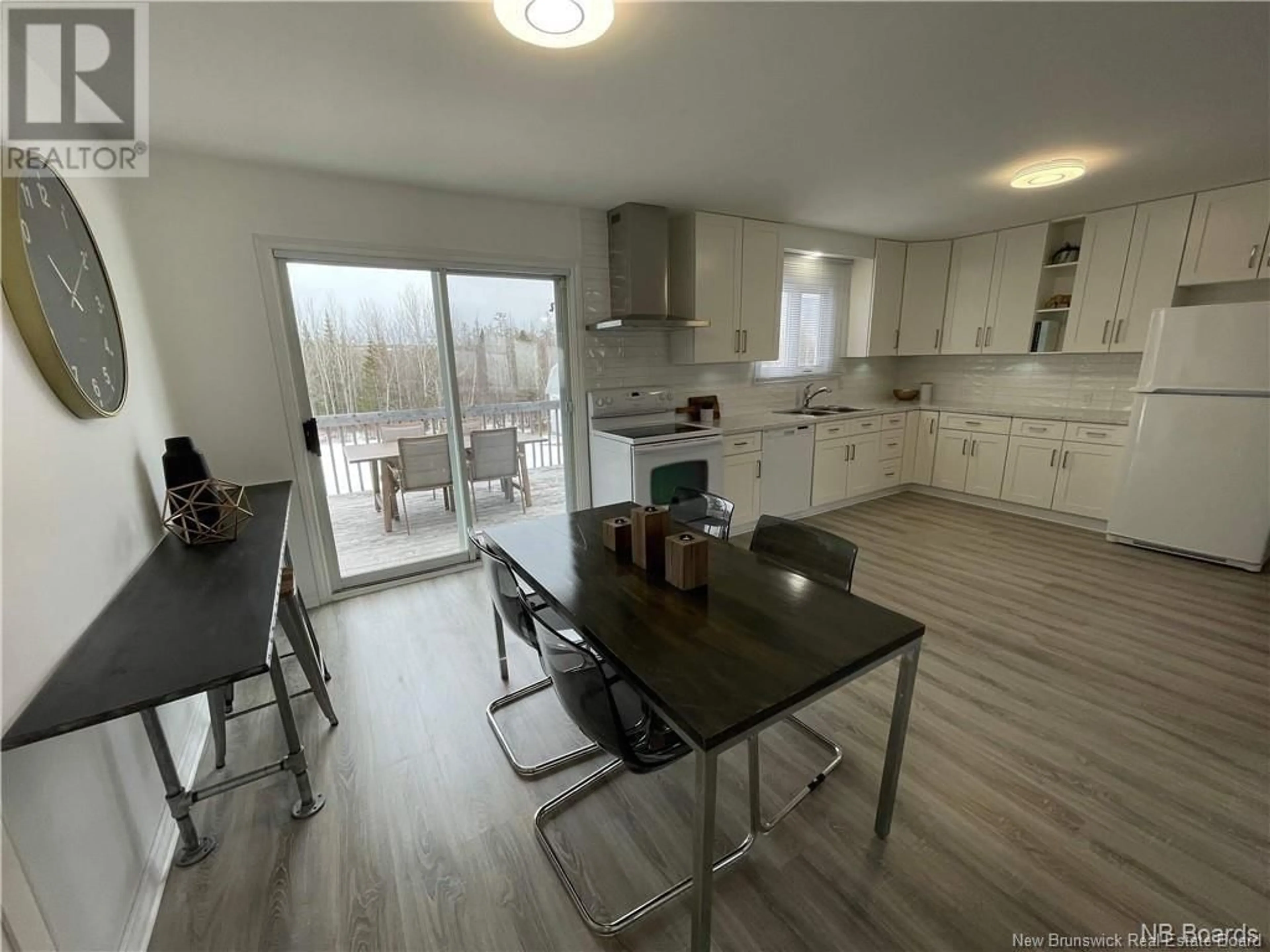 Open concept kitchen, wood/laminate floor for 676 GILLESPIE ROAD, DSL de Grand-Sault/Falls New Brunswick E3Z1J3
