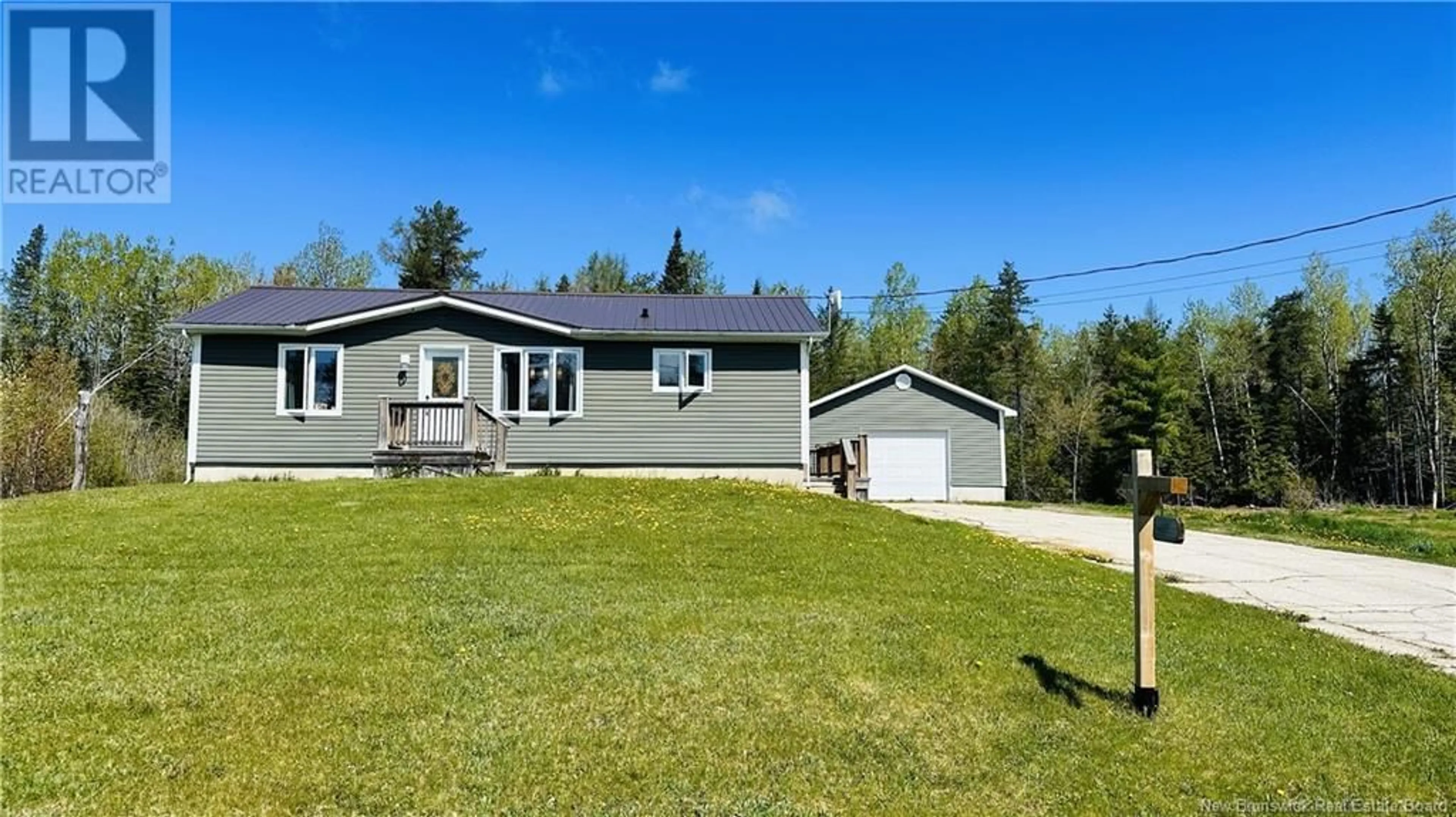 A pic from outside/outdoor area/front of a property/back of a property/a pic from drone, street for 412 CH SAPIN COURT, Rogersville New Brunswick E4Y1V4