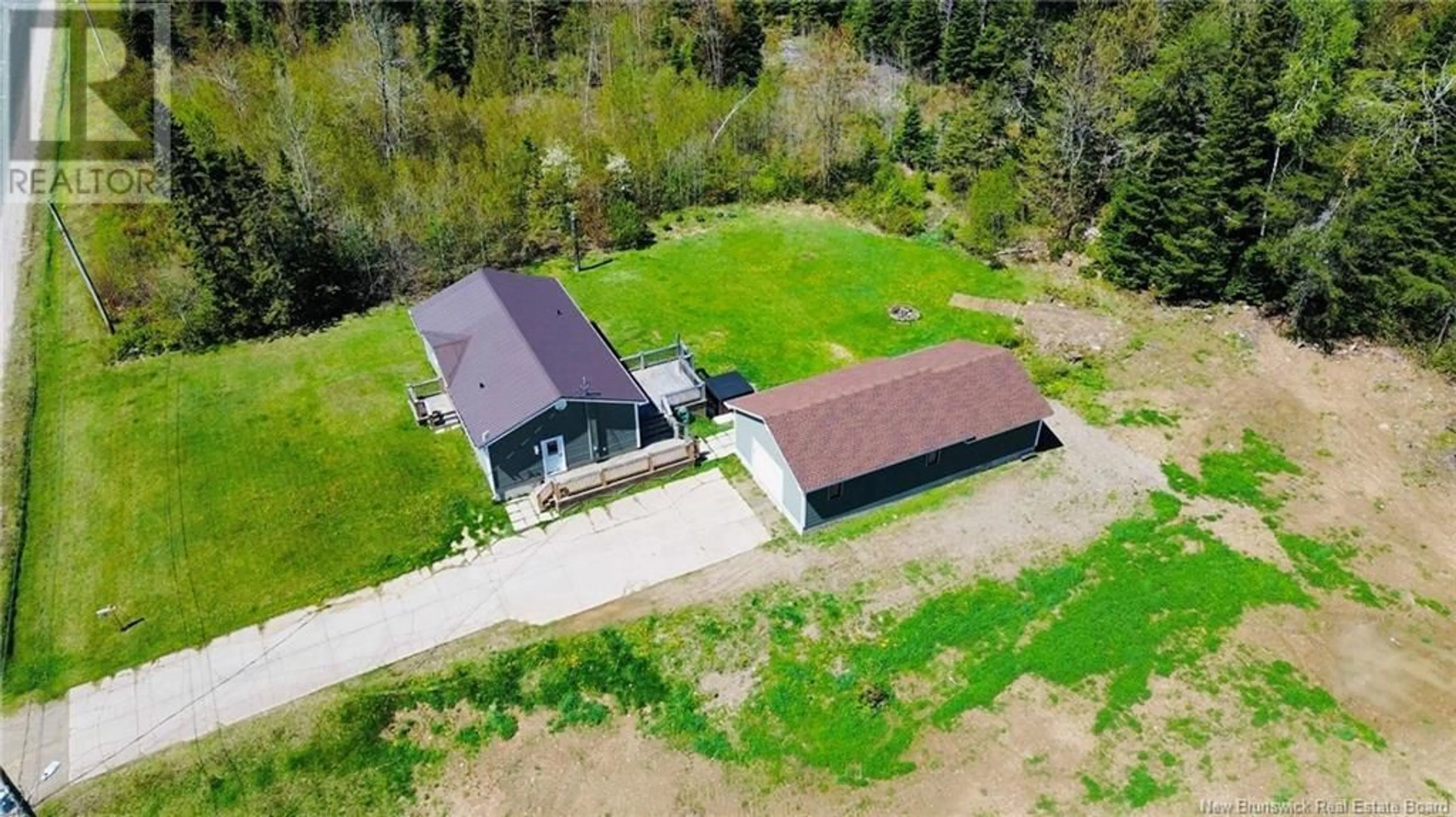 A pic from outside/outdoor area/front of a property/back of a property/a pic from drone, building for 412 CH SAPIN COURT, Rogersville New Brunswick E4Y1V4