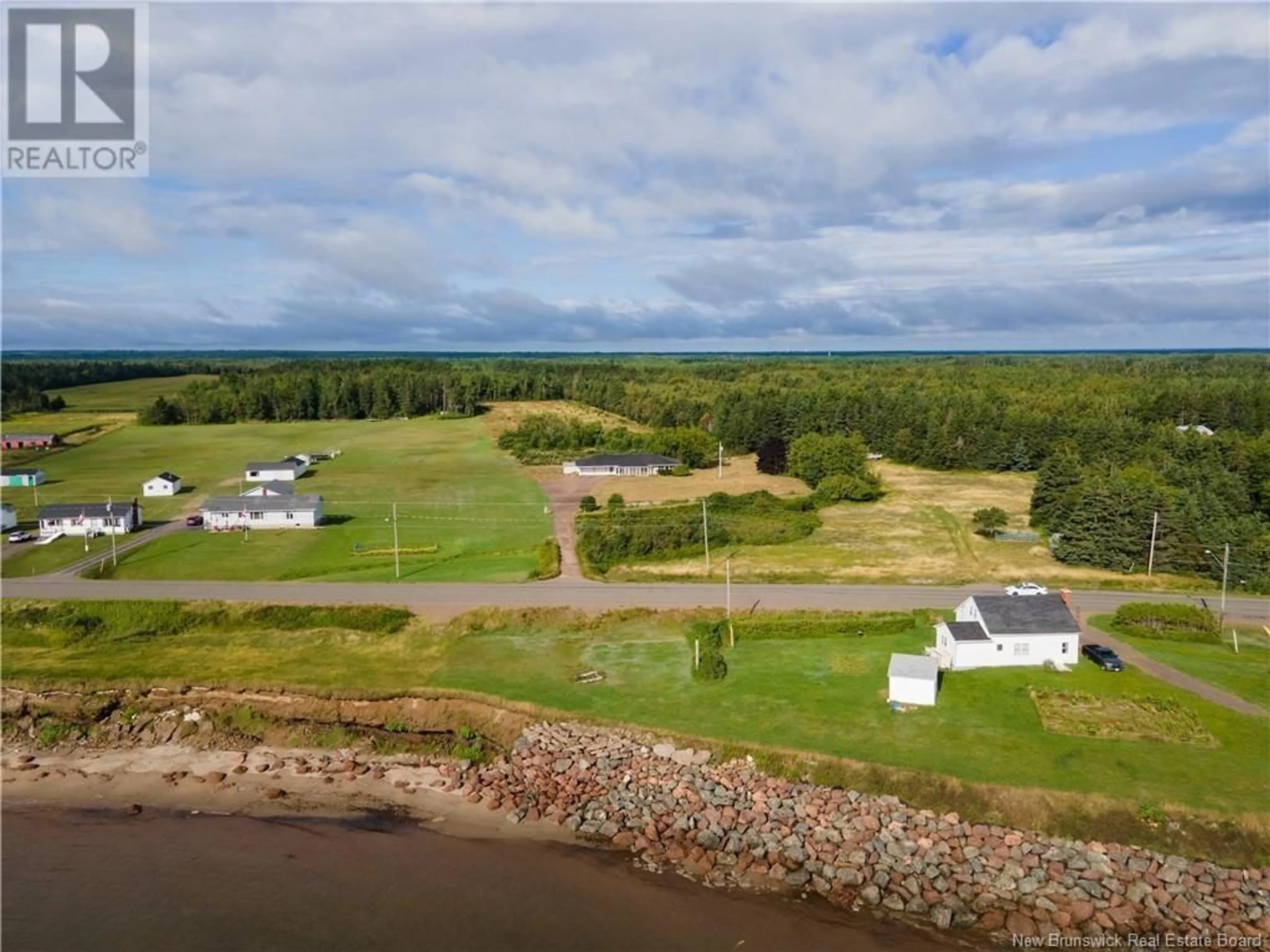 A pic from outside/outdoor area/front of a property/back of a property/a pic from drone, water/lake/river/ocean view for 2831 ROUTE 505, Cap Lumiere New Brunswick E1C9M9
