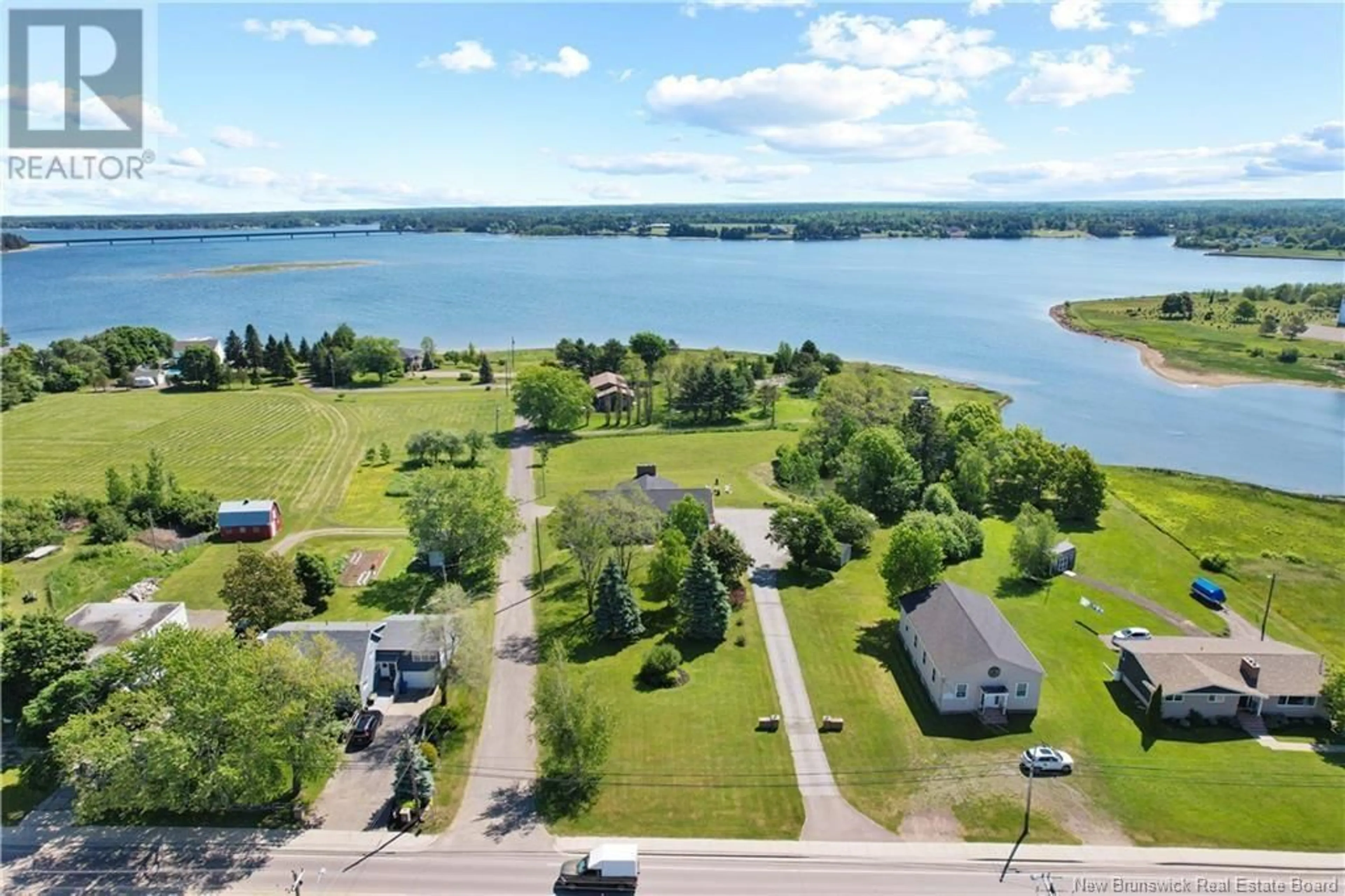 A pic from outside/outdoor area/front of a property/back of a property/a pic from drone, water/lake/river/ocean view for 91 MAIN STREET, Rexton New Brunswick E4W2A1