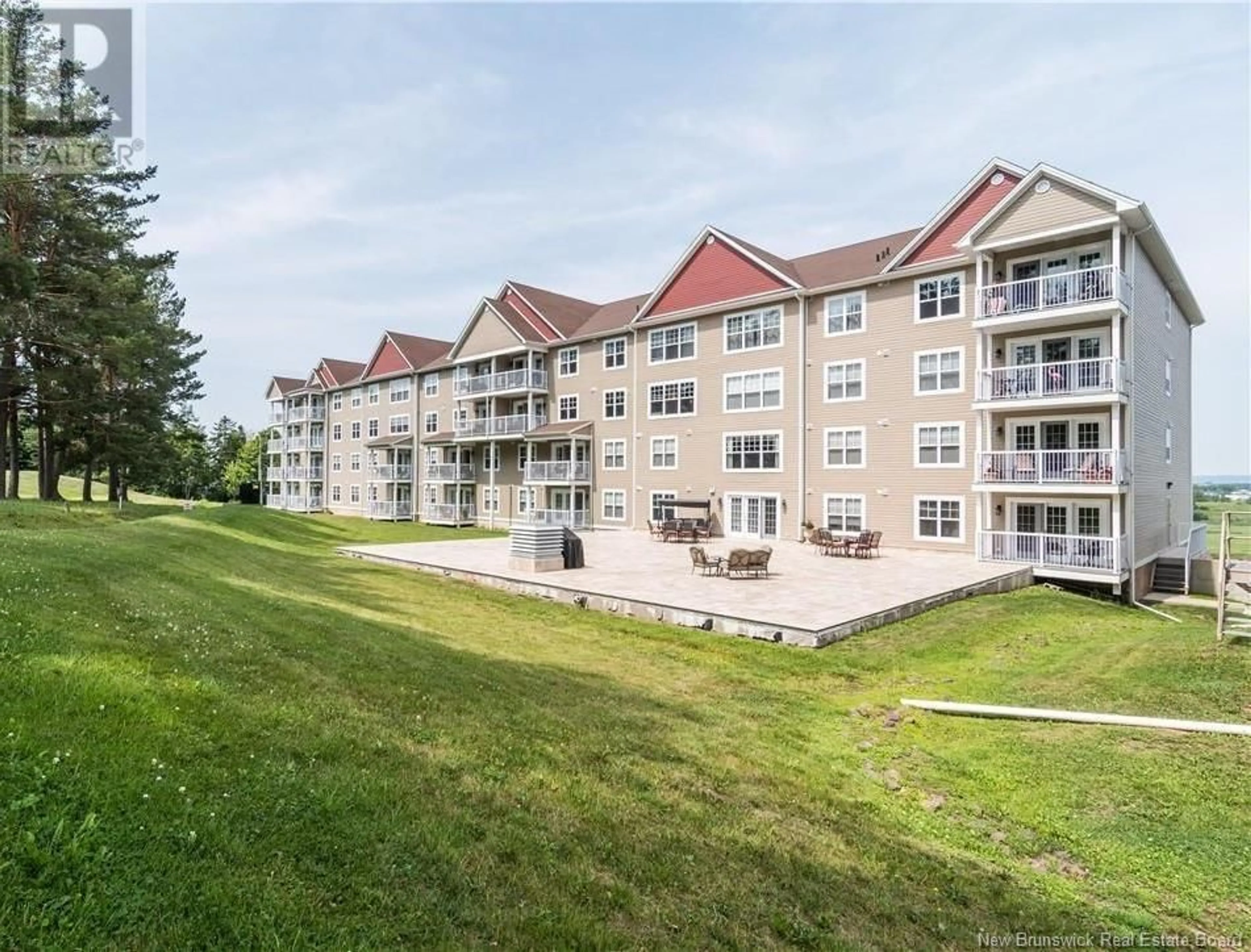 A pic from outside/outdoor area/front of a property/back of a property/a pic from drone, water/lake/river/ocean view for 408 - 208 COVERDALE ROAD, Riverview New Brunswick E1B0M7