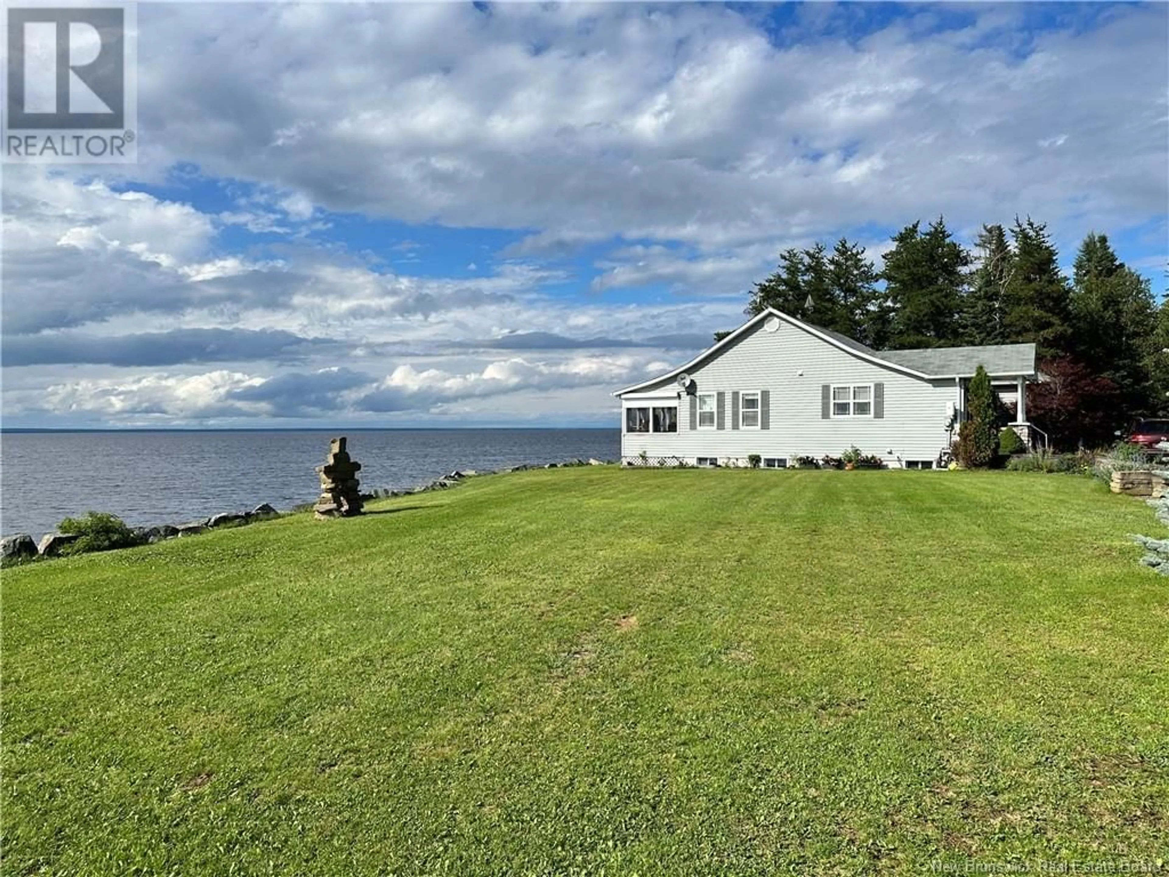 A pic from outside/outdoor area/front of a property/back of a property/a pic from drone, water/lake/river/ocean view for 36 FRONT ROAD, Bay Du Vin New Brunswick E1N5K1