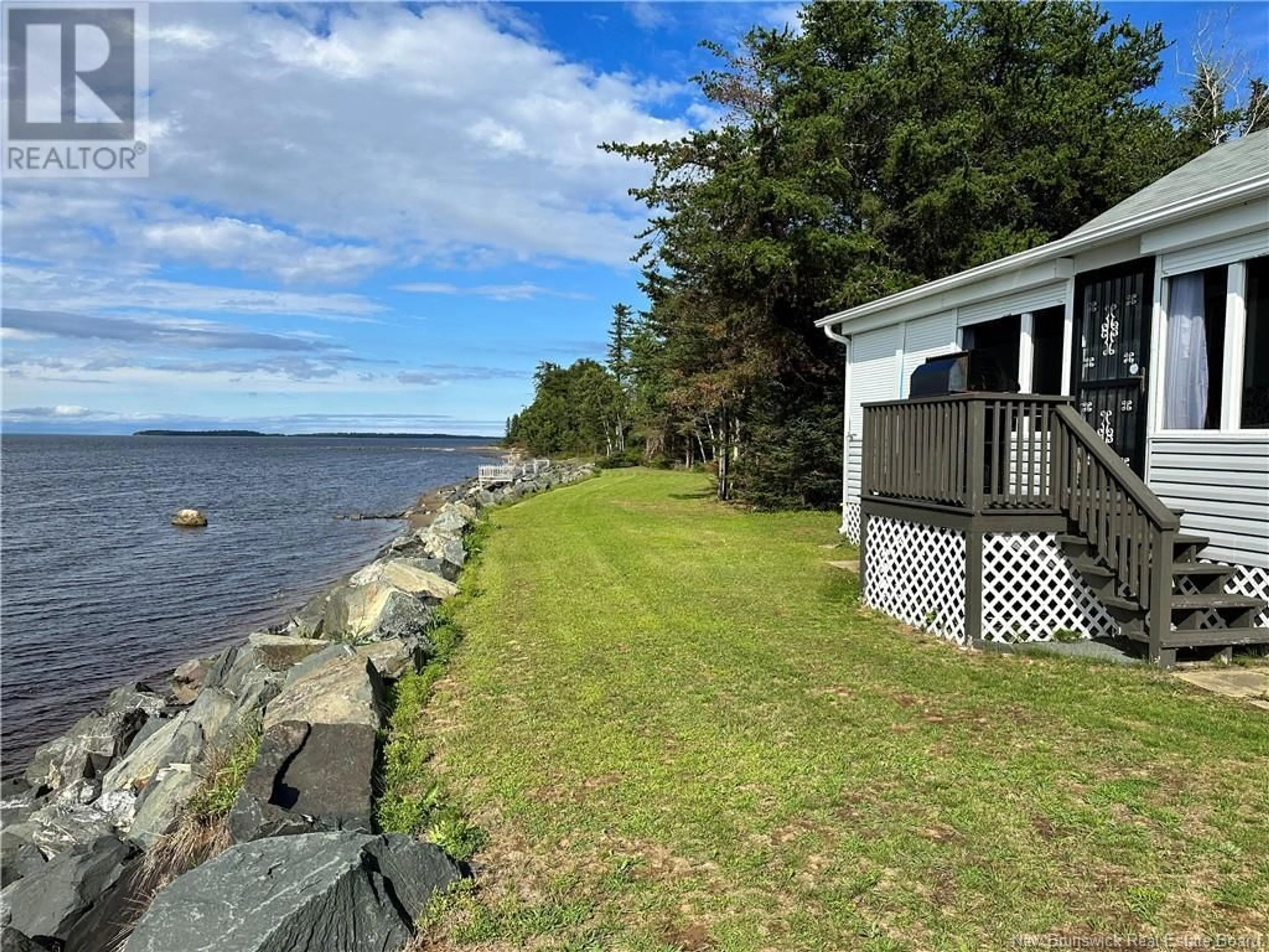 A pic from outside/outdoor area/front of a property/back of a property/a pic from drone, water/lake/river/ocean view for 36 FRONT ROAD, Bay Du Vin New Brunswick E1N5K1