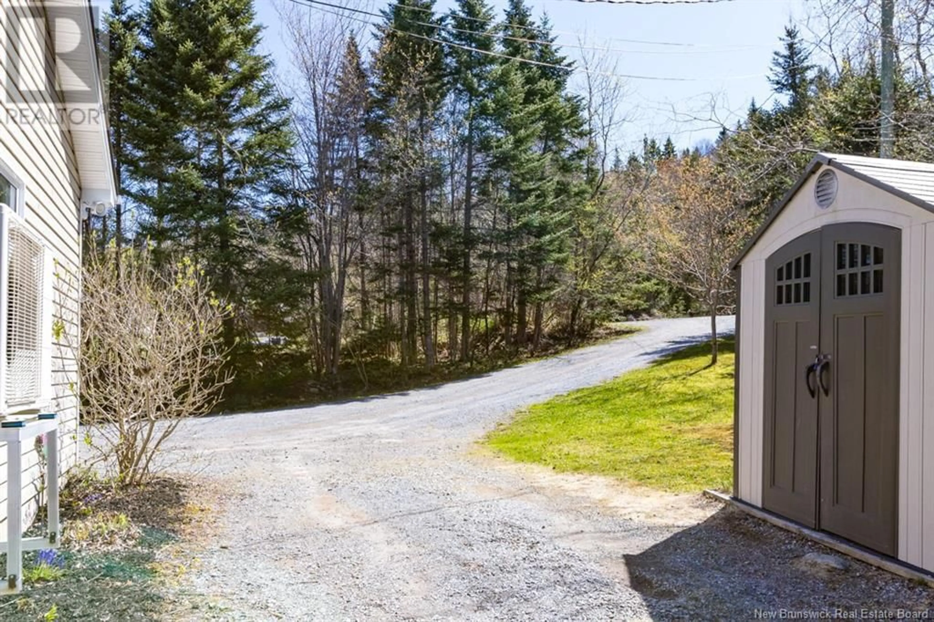 A pic from outside/outdoor area/front of a property/back of a property/a pic from drone, forest/trees view for 348 NORRIS ROAD, Saint John New Brunswick E2N1G6