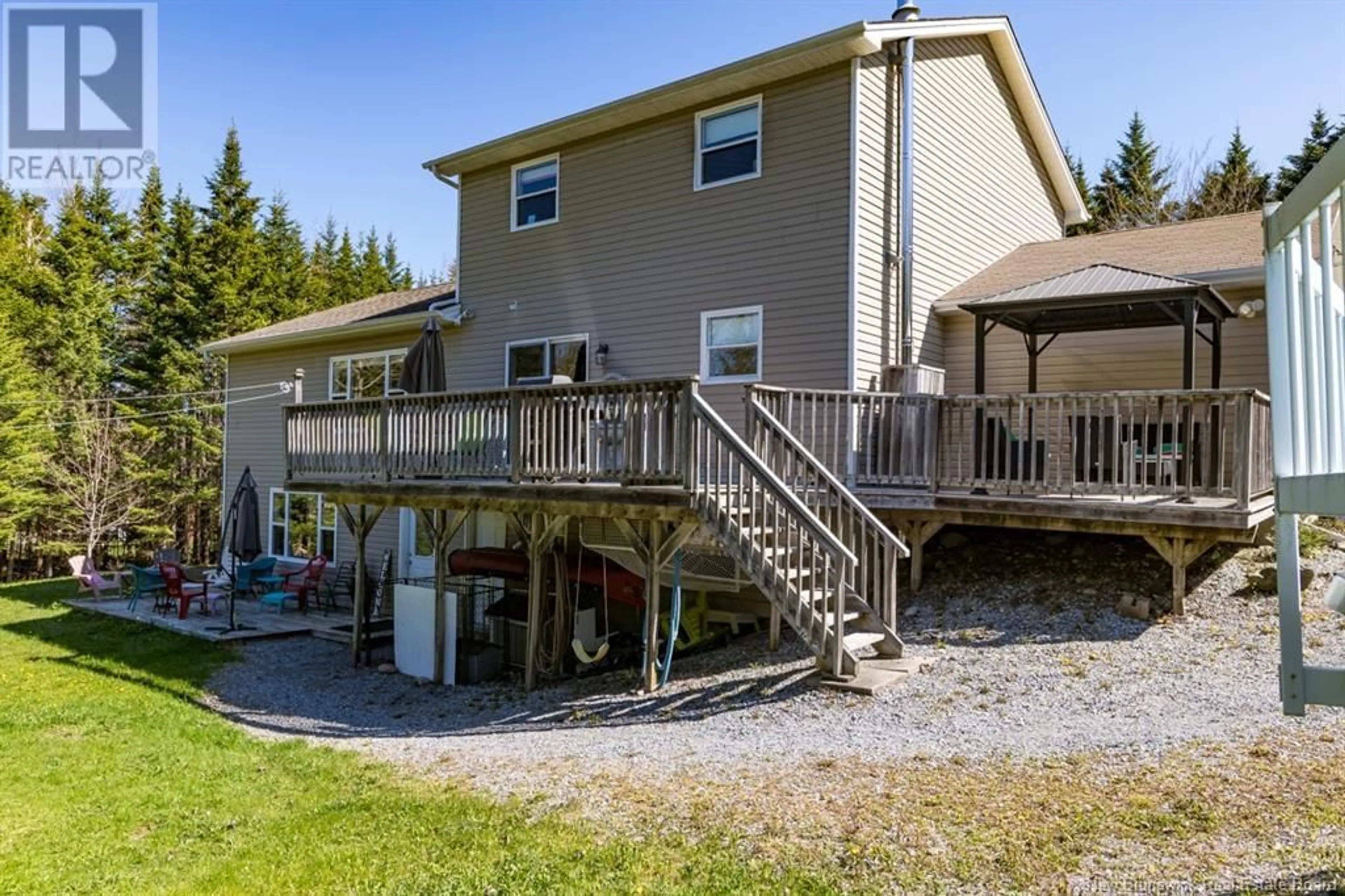 A pic from outside/outdoor area/front of a property/back of a property/a pic from drone, water/lake/river/ocean view for 348 NORRIS ROAD, Saint John New Brunswick E2N1G6