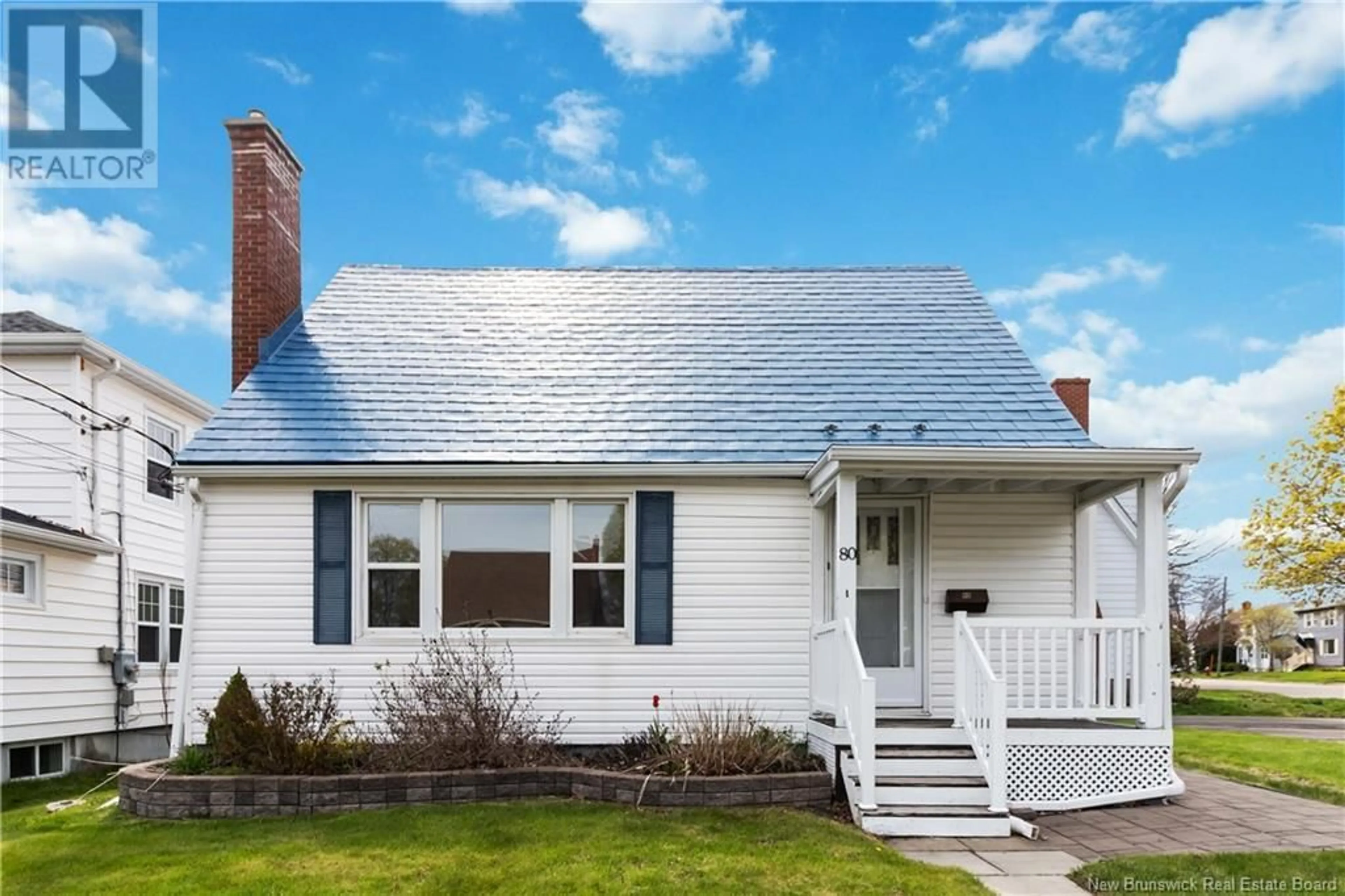 Home with vinyl exterior material, street for 80 ORCHARD DRIVE, Moncton New Brunswick E1E3L3