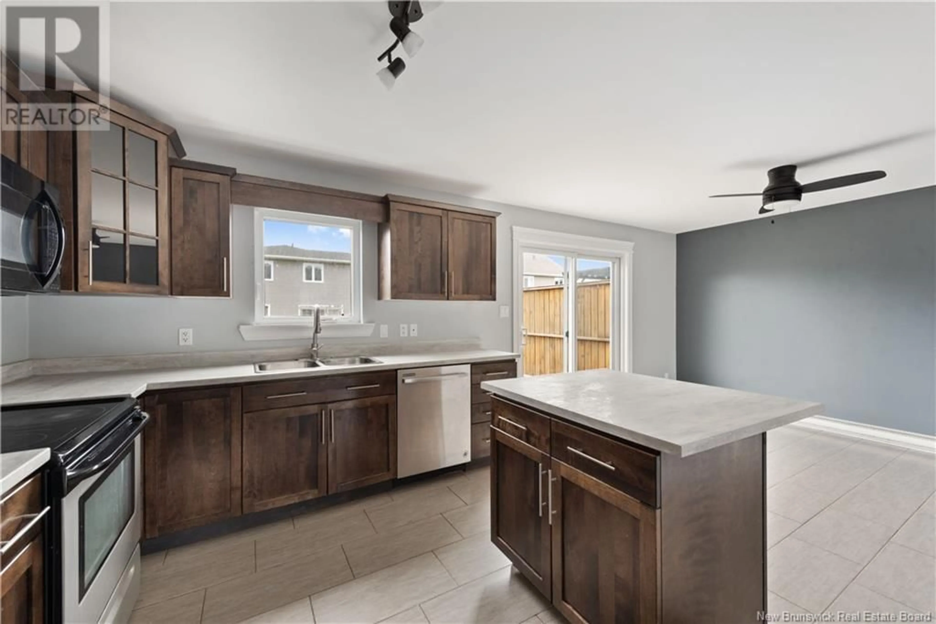 Open concept kitchen, ceramic/tile floor for 60 RUBY WAY, Moncton New Brunswick E1E0H4