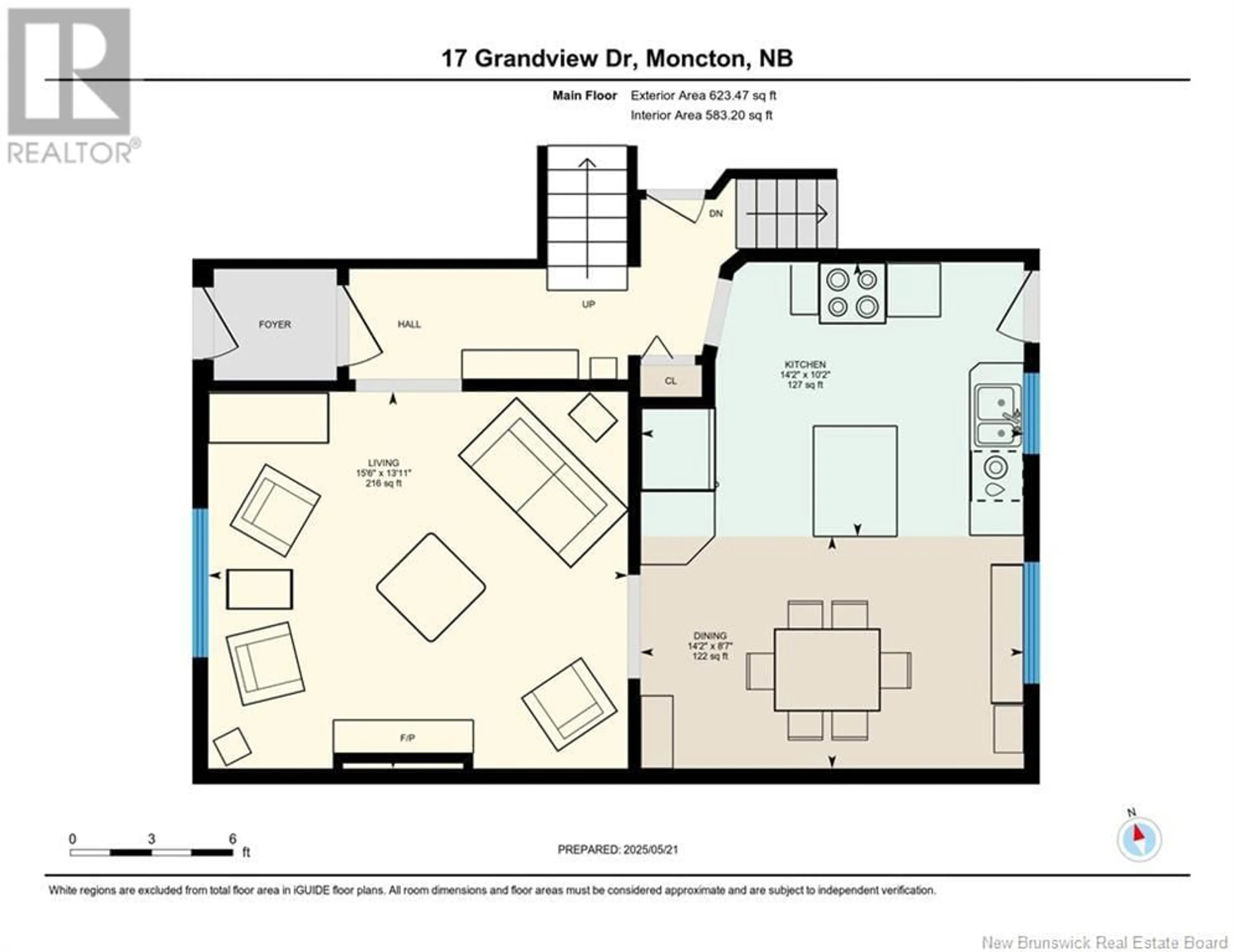 Floor plan for 17 GRANDVIEW, Moncton New Brunswick E1E3J9