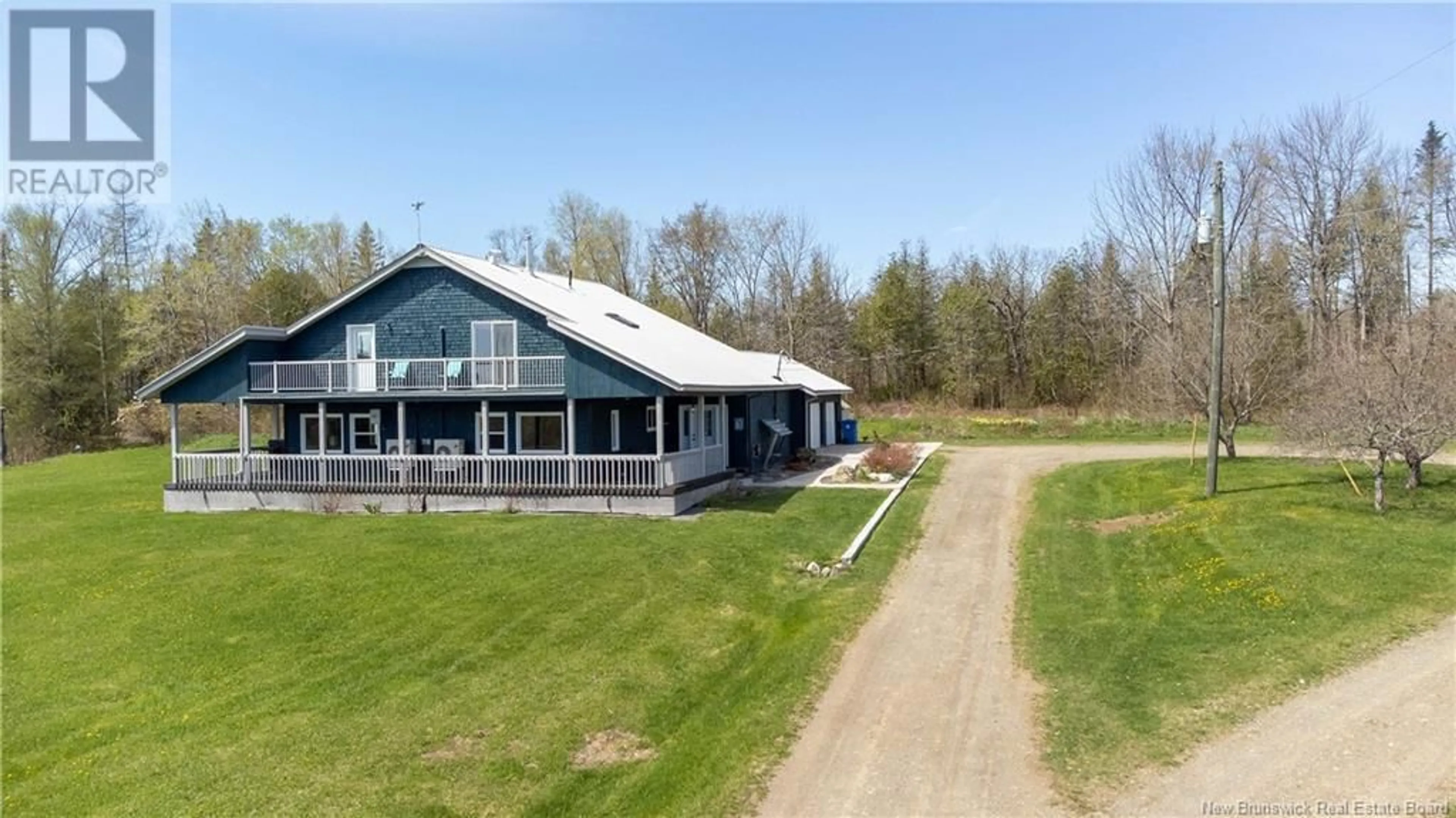 A pic from outside/outdoor area/front of a property/back of a property/a pic from drone, water/lake/river/ocean view for 1659 ROUTE 540, Kirkland New Brunswick E7N2K5