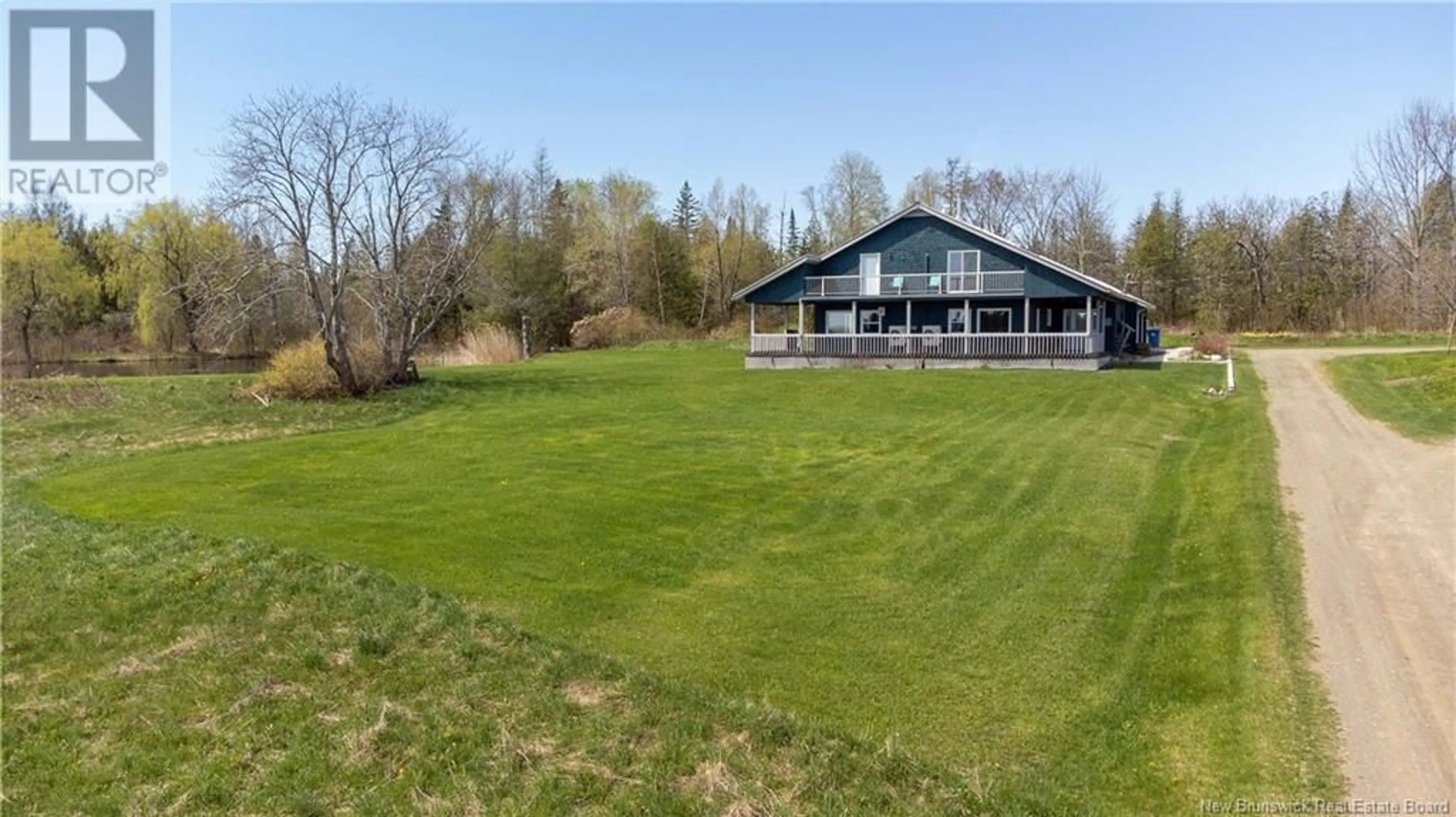 A pic from outside/outdoor area/front of a property/back of a property/a pic from drone, water/lake/river/ocean view for 1659 ROUTE 540, Kirkland New Brunswick E7N2K5