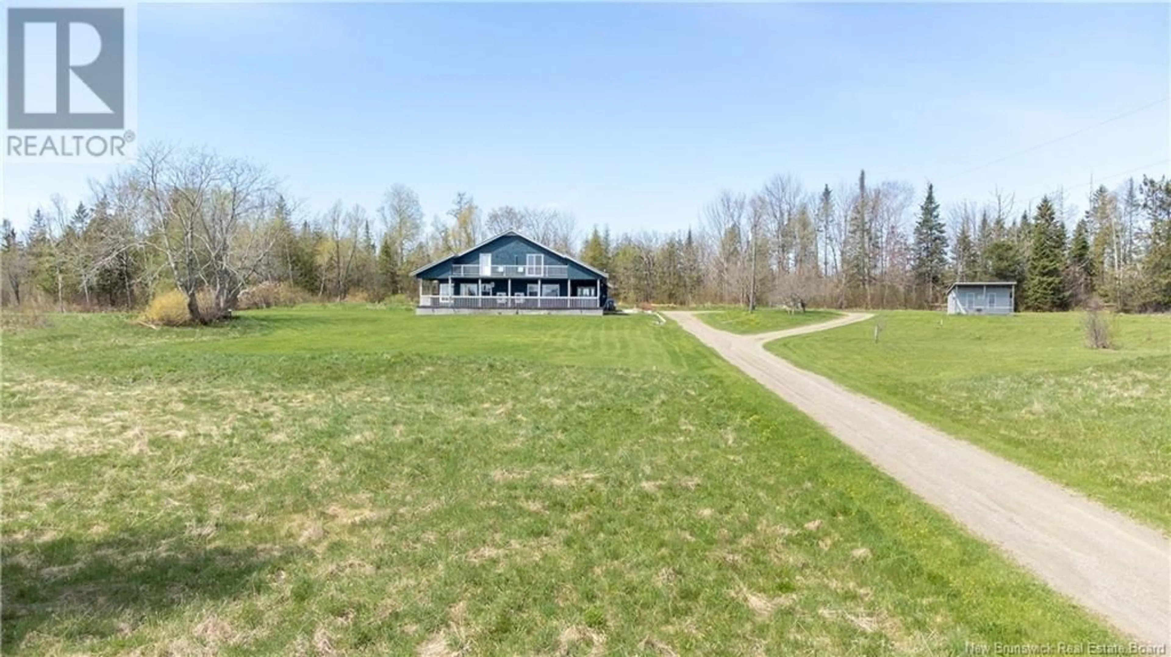 A pic from outside/outdoor area/front of a property/back of a property/a pic from drone, water/lake/river/ocean view for 1659 ROUTE 540, Kirkland New Brunswick E7N2K5