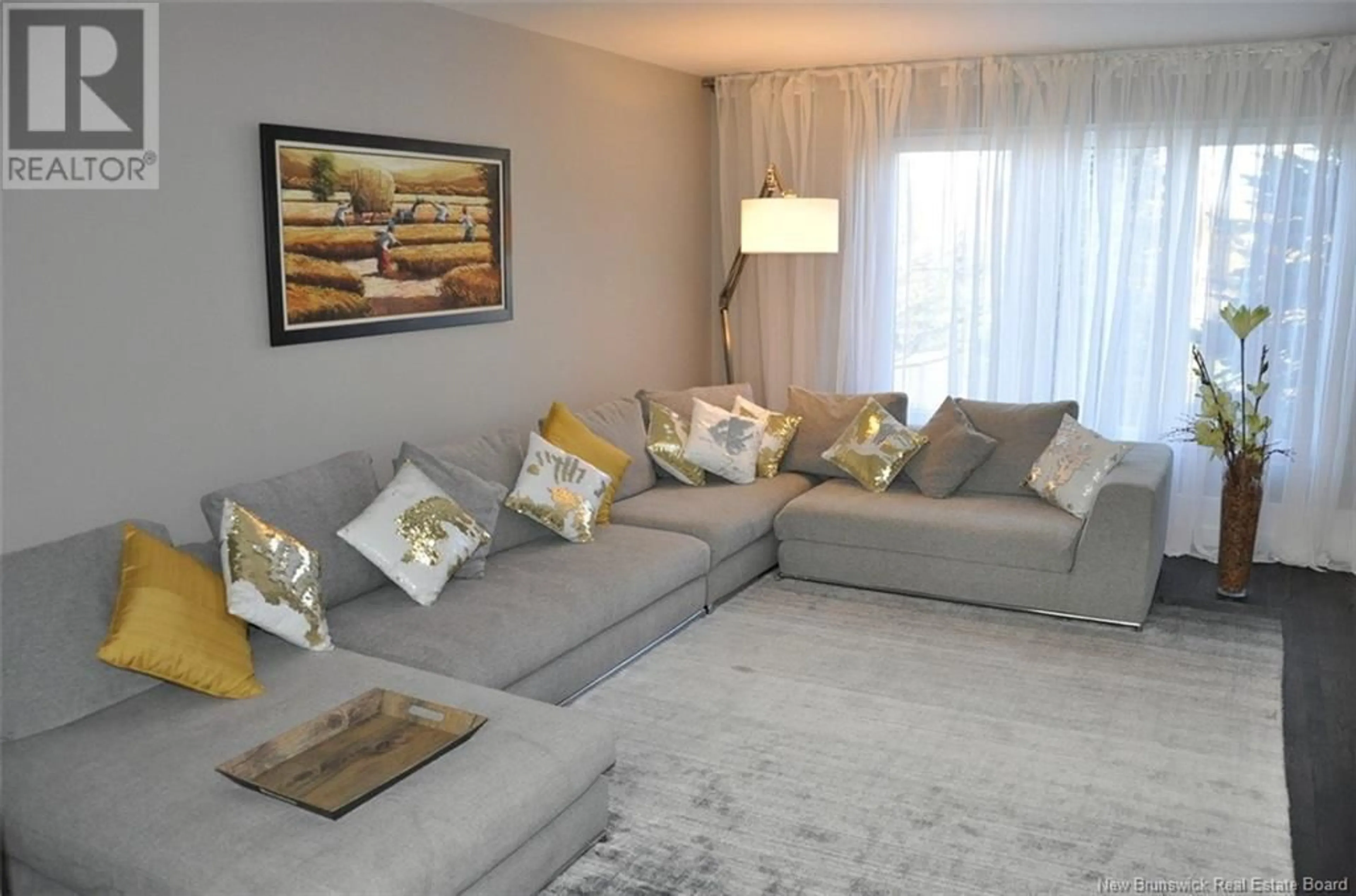 Living room with furniture, unknown for 110 BOSSÉ AVENUE, Edmundston New Brunswick E3V4A2