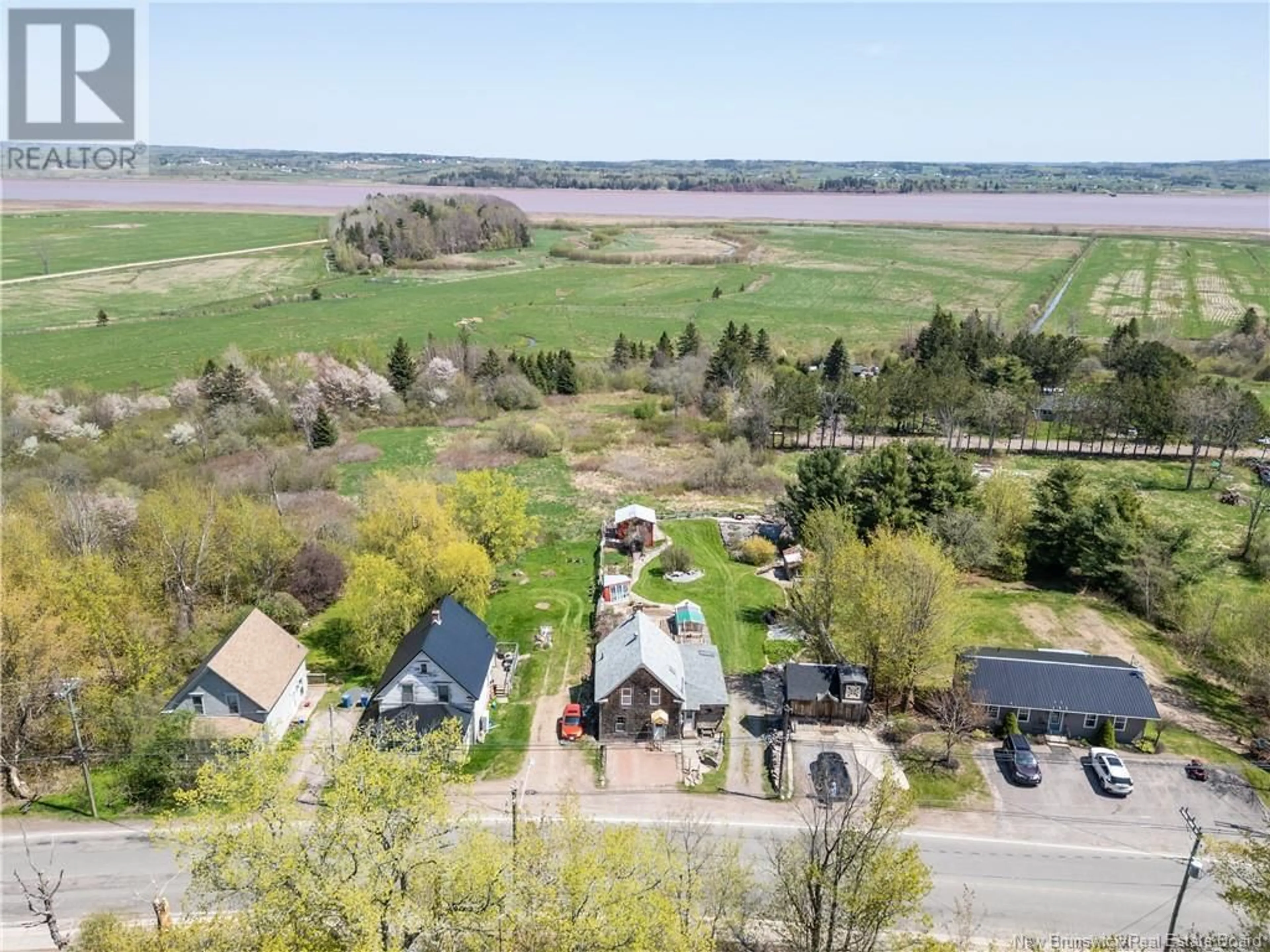 A pic from outside/outdoor area/front of a property/back of a property/a pic from drone, water/lake/river/ocean view for 2753 MAIN STREET, Hillsborough New Brunswick E4H2X2