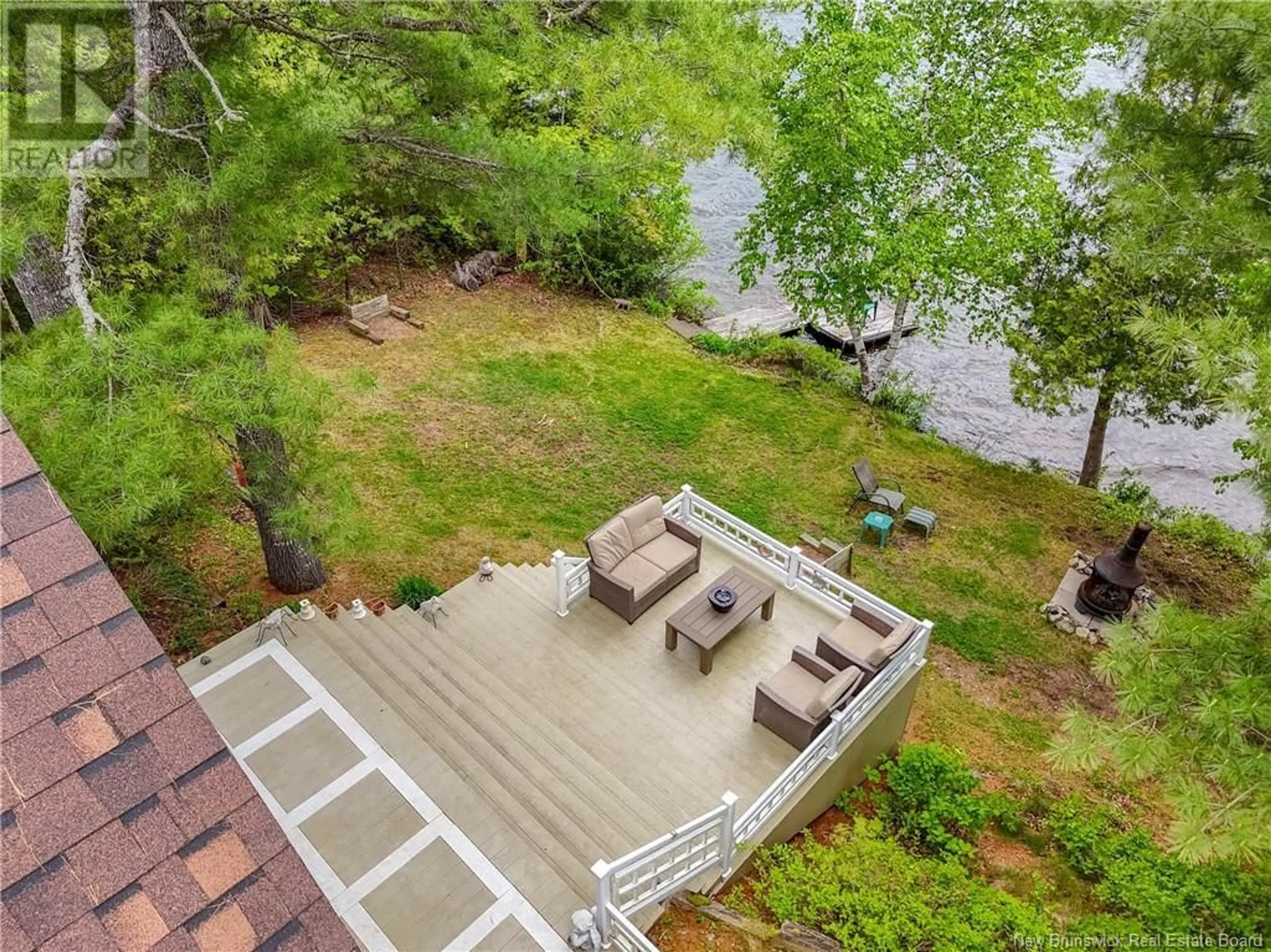A pic from outside/outdoor area/front of a property/back of a property/a pic from drone, water/lake/river/ocean view for 164 YOHO LAKE ROAD, Yoho New Brunswick E6K3B7