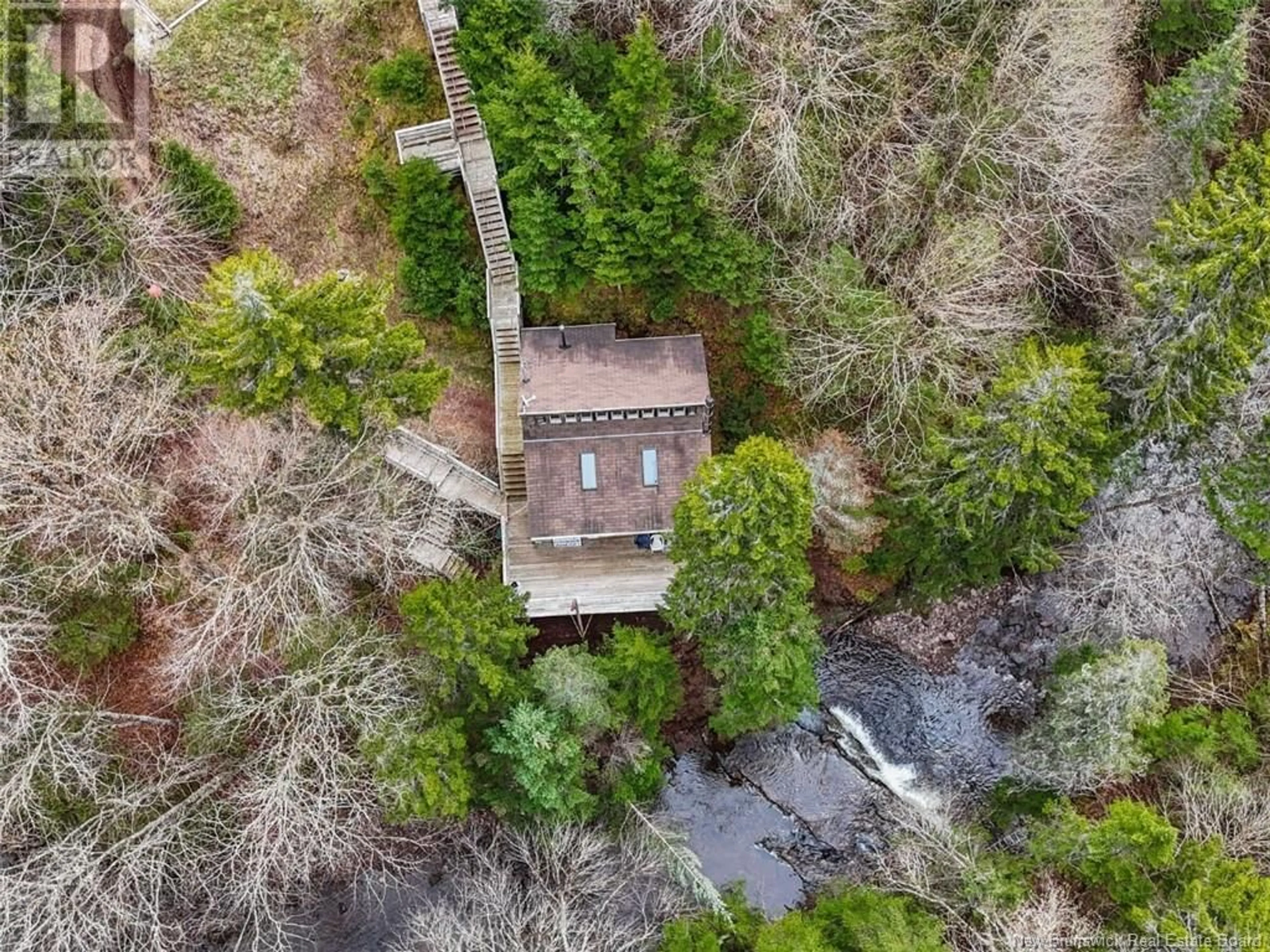 A pic from outside/outdoor area/front of a property/back of a property/a pic from drone, forest/trees view for 121 BIG SALMON RIVER ROAD, St. Martins New Brunswick E5R1J7