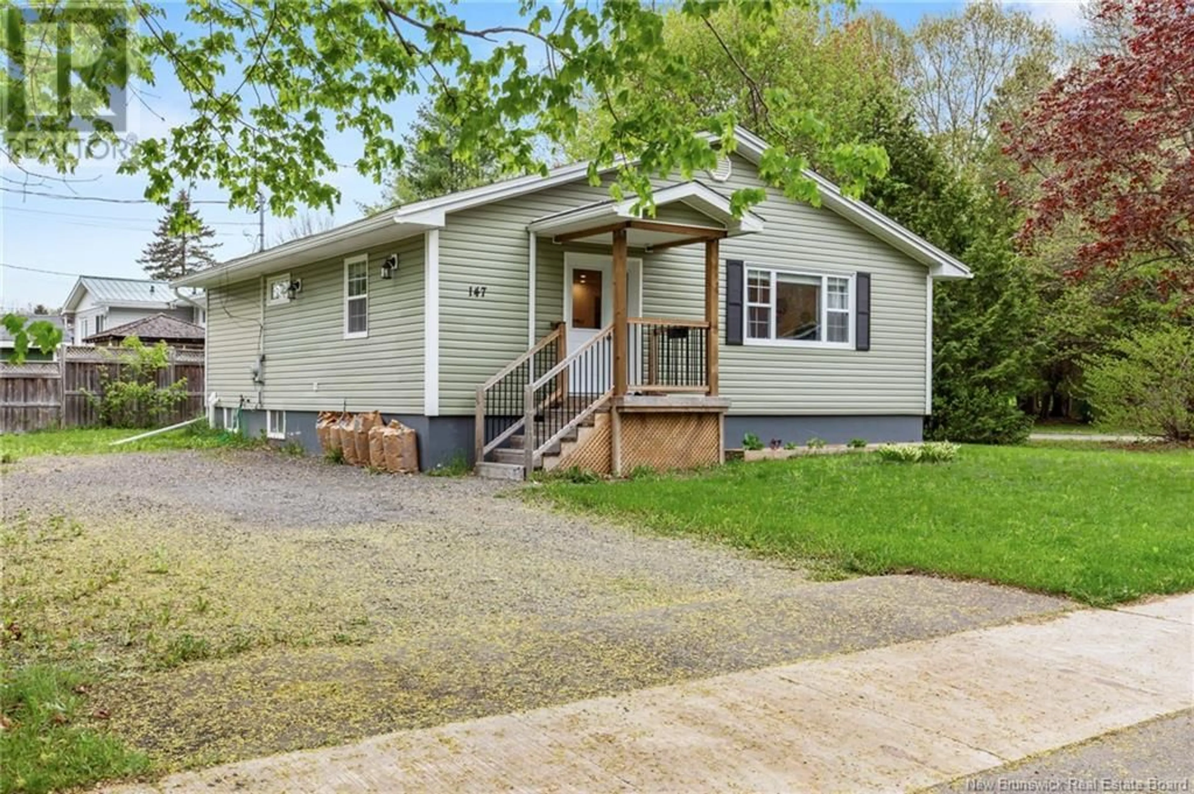Home with vinyl exterior material, street for 147 BURPEE STREET, Fredericton New Brunswick E3A1M6