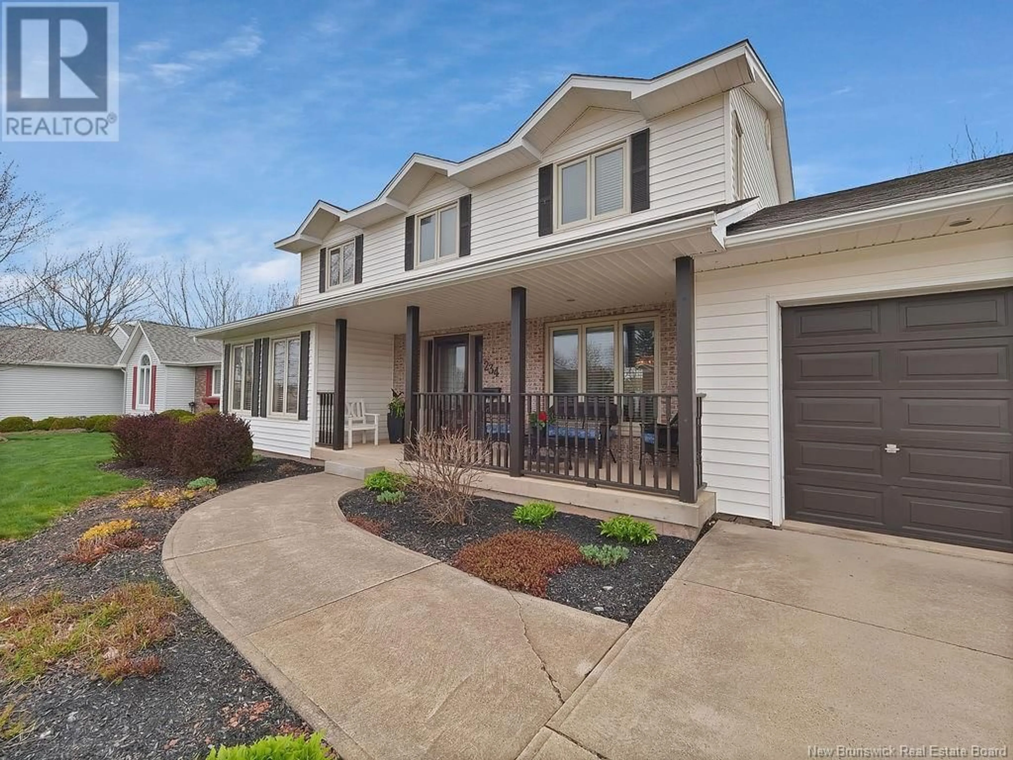 Home with vinyl exterior material, street for 234 GLENGROVE ROAD, Moncton New Brunswick E1A5W5