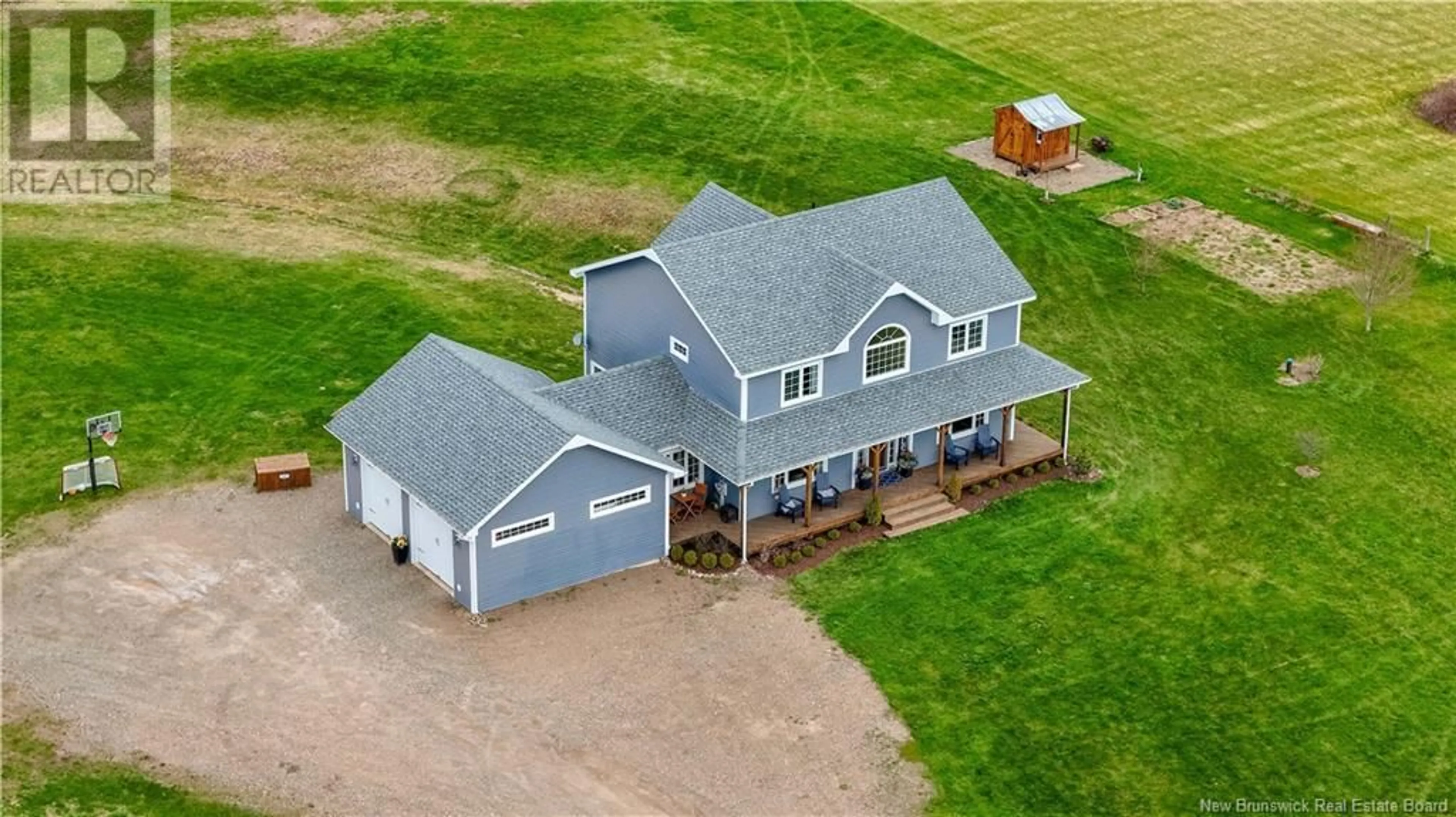 A pic from outside/outdoor area/front of a property/back of a property/a pic from drone, building for 1425 ROUTE 605, Millville New Brunswick E6E0A2