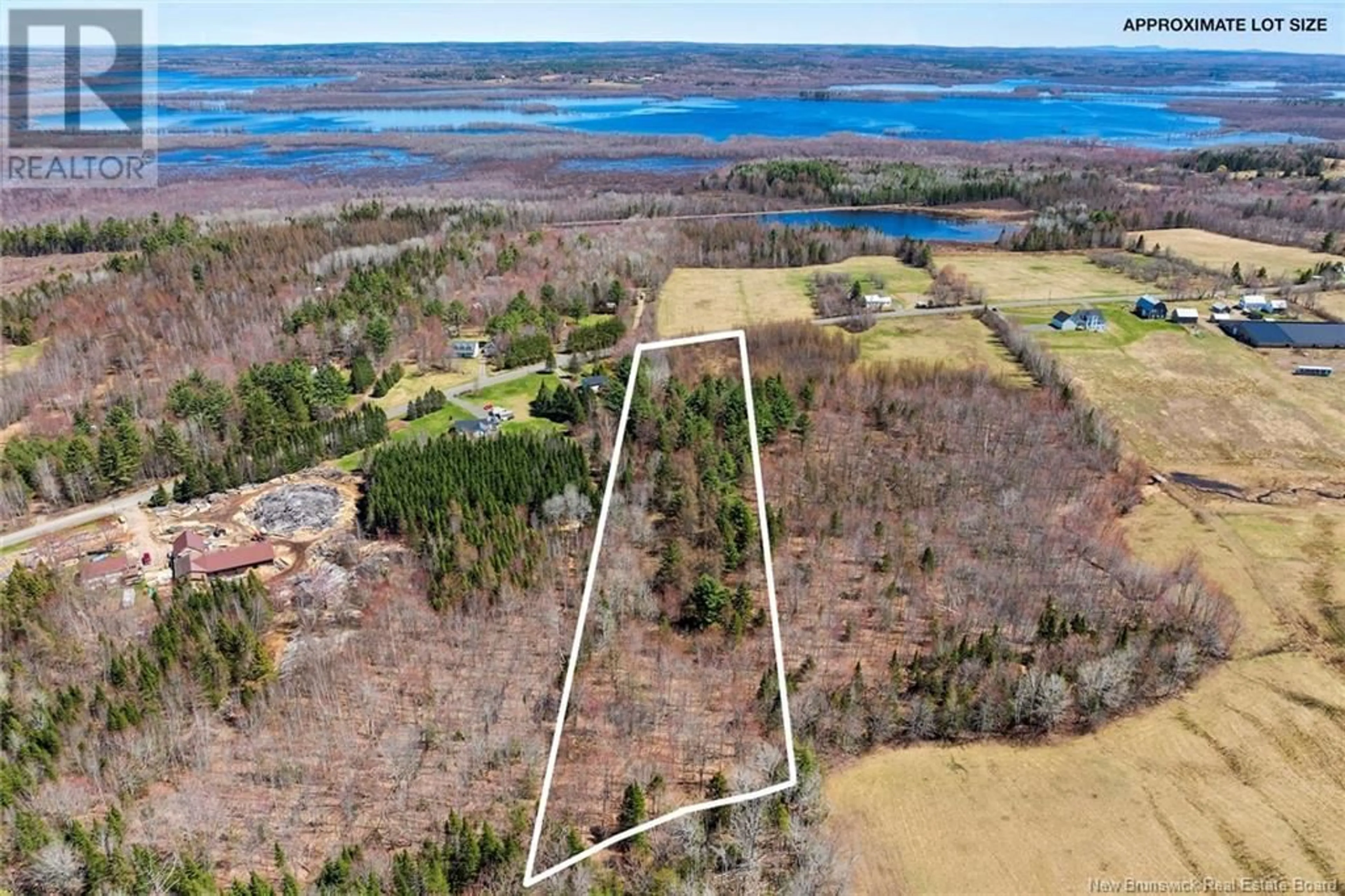 A pic from outside/outdoor area/front of a property/back of a property/a pic from drone, water/lake/river/ocean view for 265 SUNPOKE ROAD, Rusagonis New Brunswick E3B8Y3