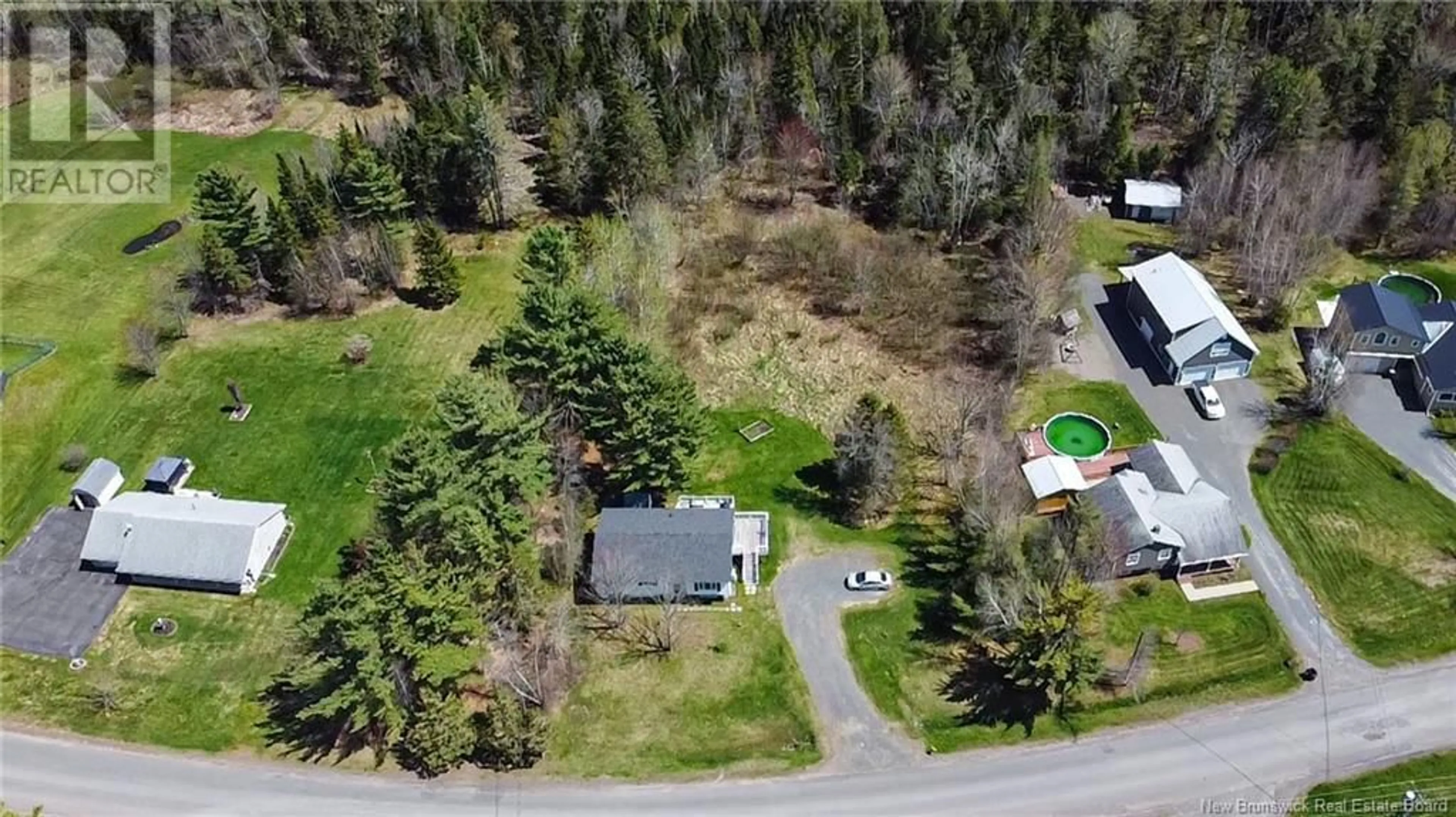 A pic from outside/outdoor area/front of a property/back of a property/a pic from drone, unknown for 100 PORTOBELLE DRIVE, Maugerville New Brunswick E3A8M4