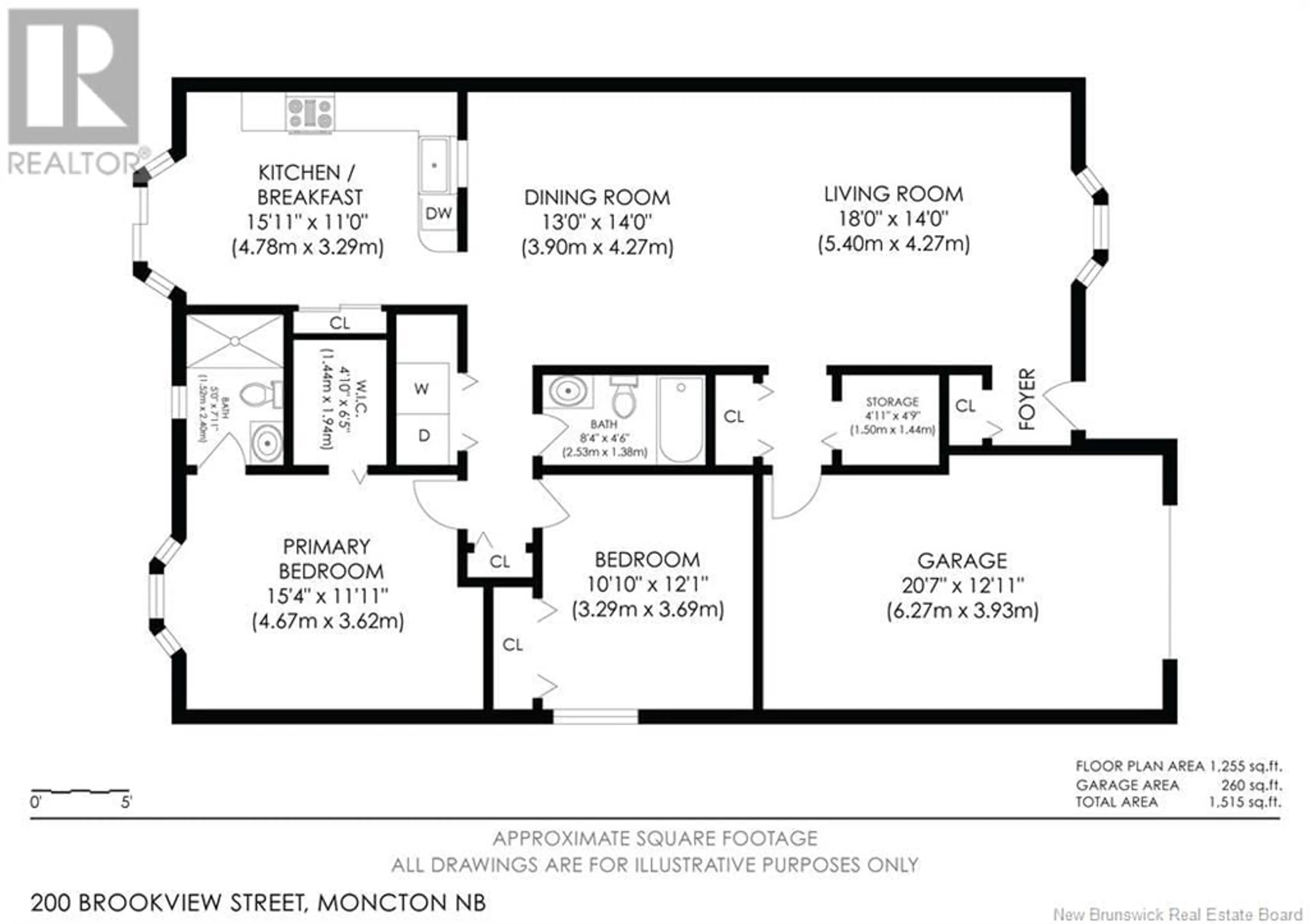 Floor plan for 200 BROOKVIEW STREET, Moncton New Brunswick E1C0C2