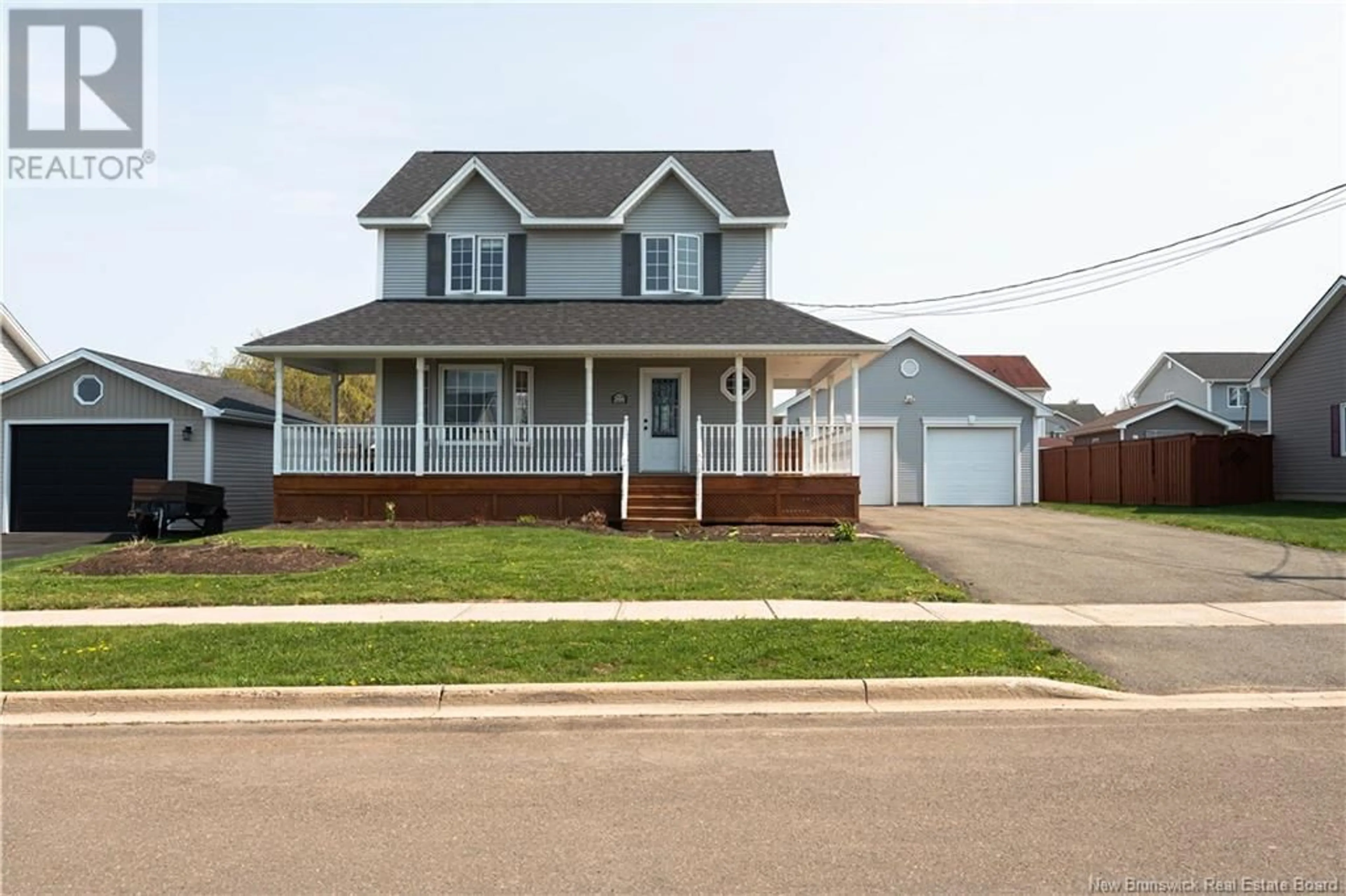 Home with vinyl exterior material, street for 266 BULMAN DRIVE, Moncton New Brunswick E1G5P2