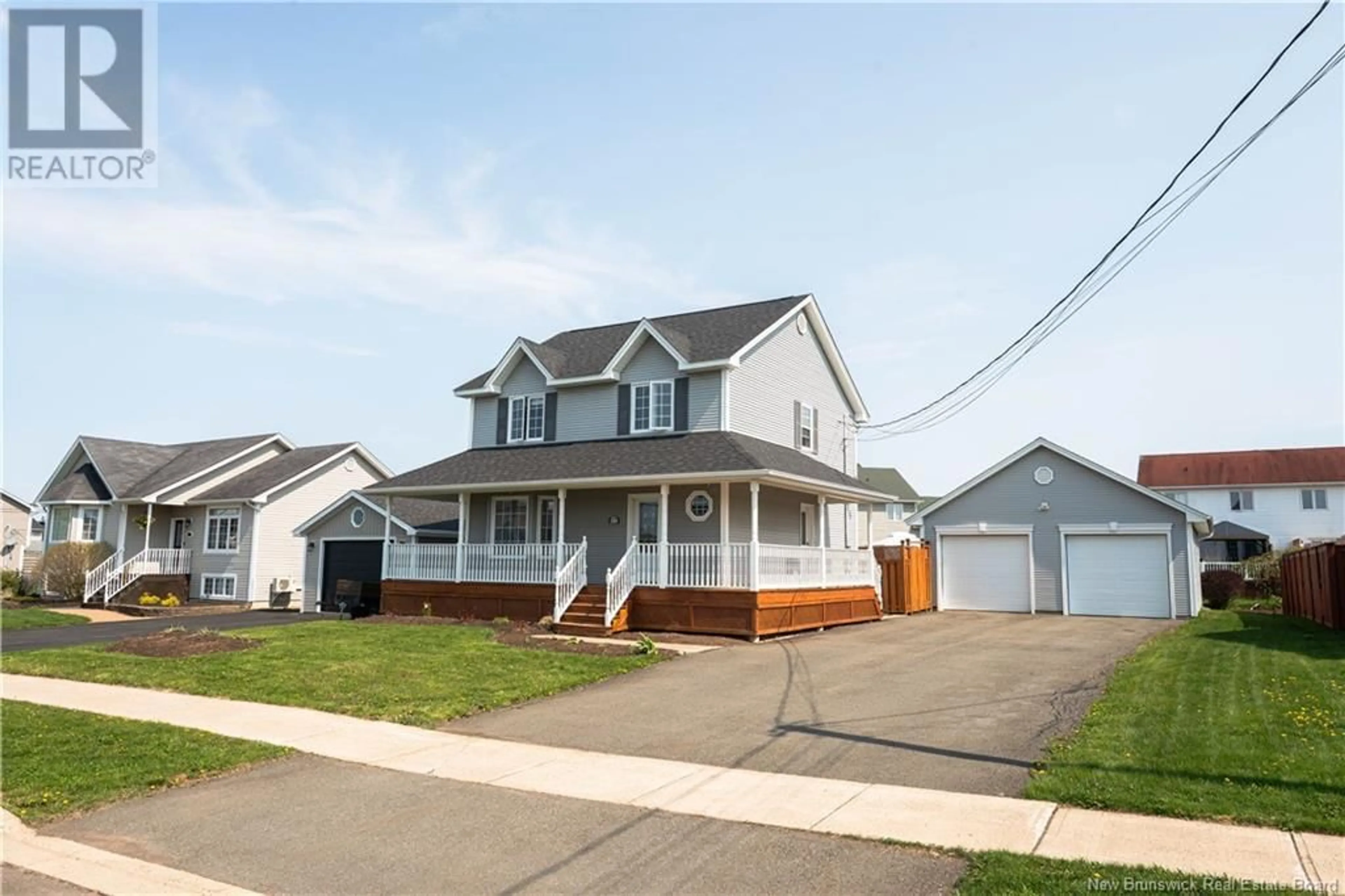 Home with vinyl exterior material, street for 266 BULMAN DRIVE, Moncton New Brunswick E1G5P2