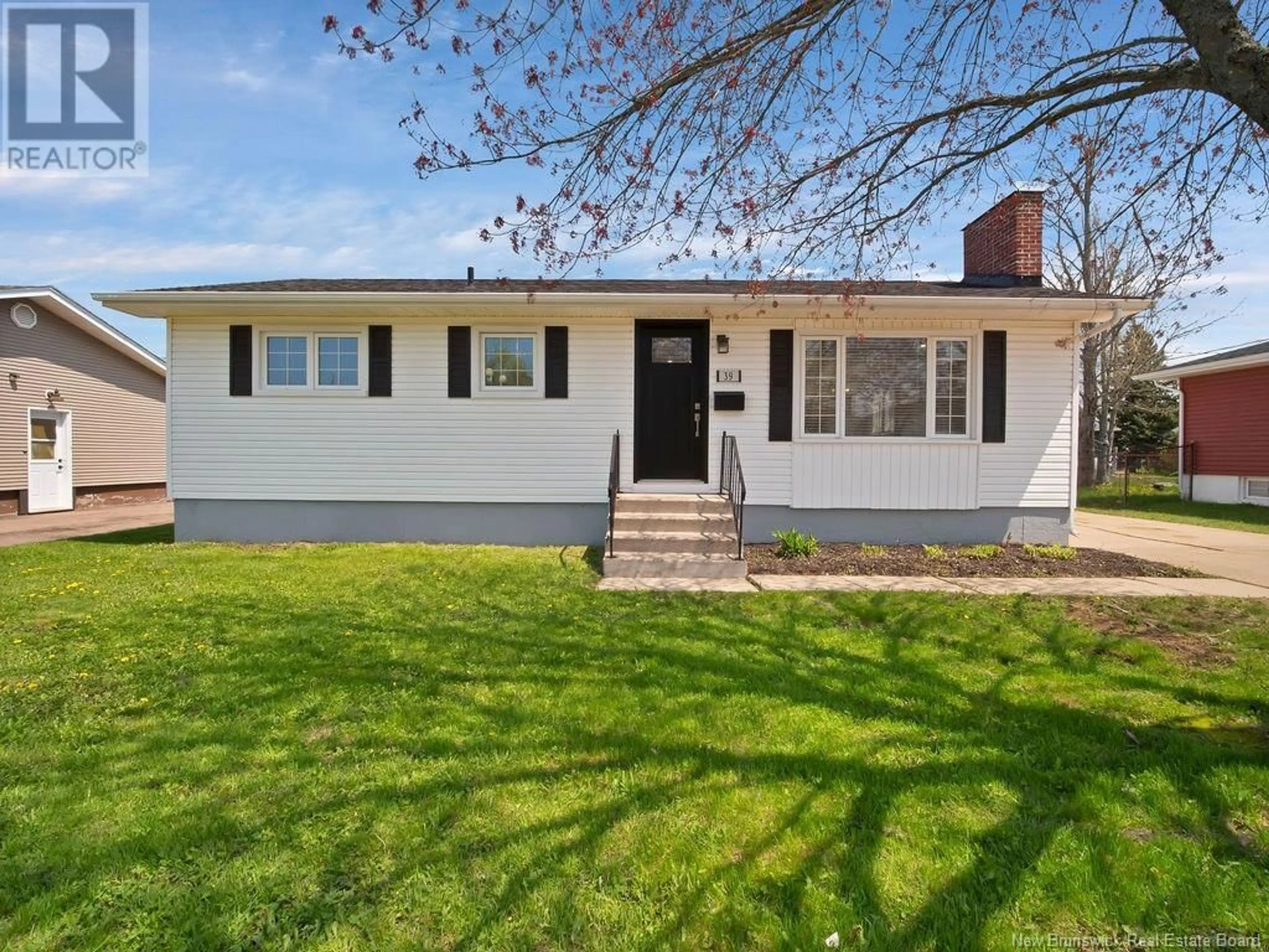 Home with vinyl exterior material, street for 39 MILLER DRIVE, Moncton New Brunswick E1C7T3