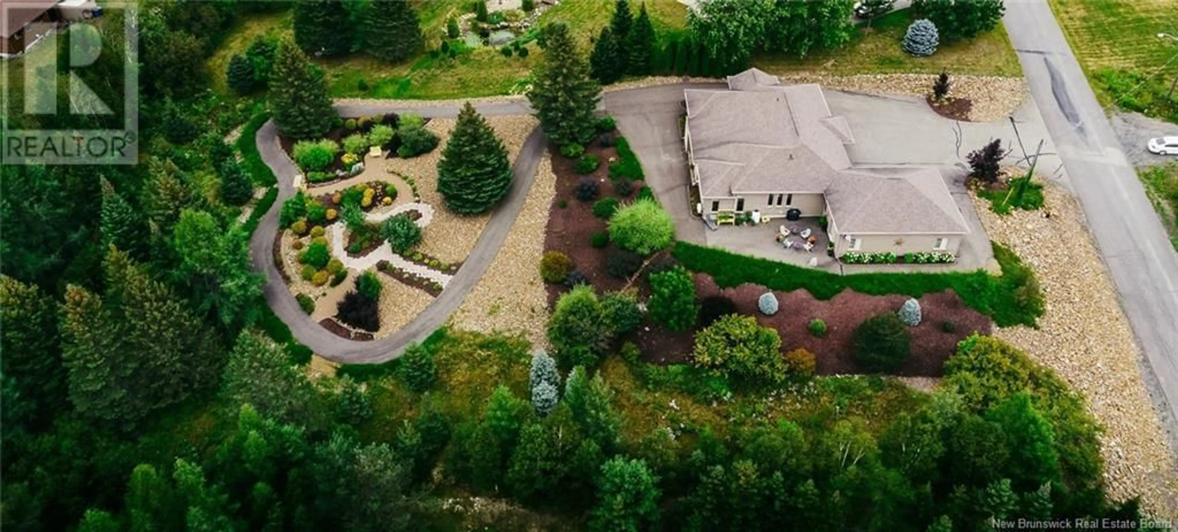 A pic from outside/outdoor area/front of a property/back of a property/a pic from drone, mountain view for 22 DU BOISÉ STREET, Saint-Basile New Brunswick E7C3C6