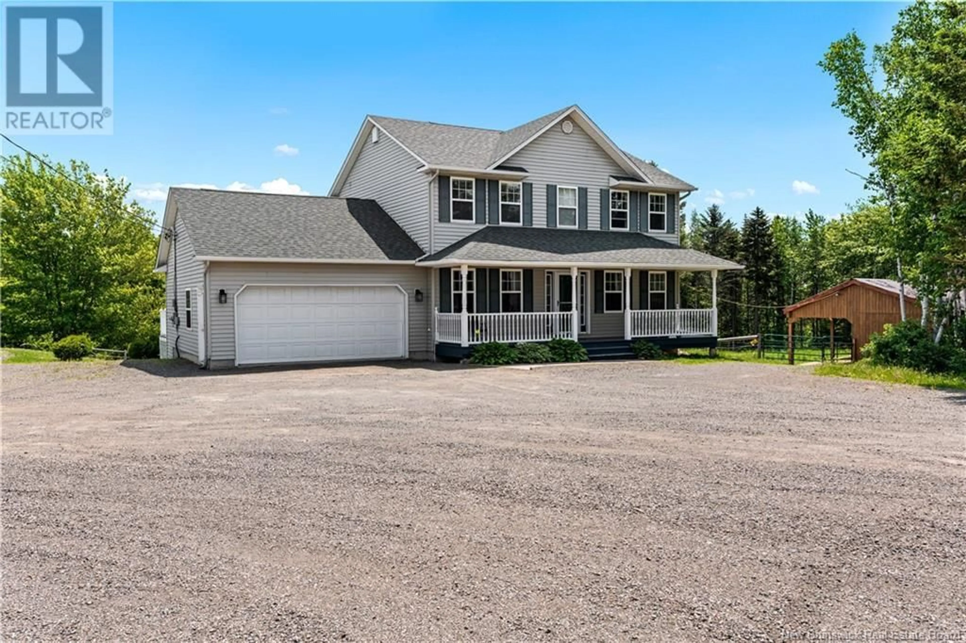 Home with vinyl exterior material, street for 3489 ROUTE 115, Notre-Dame New Brunswick E4V2C9