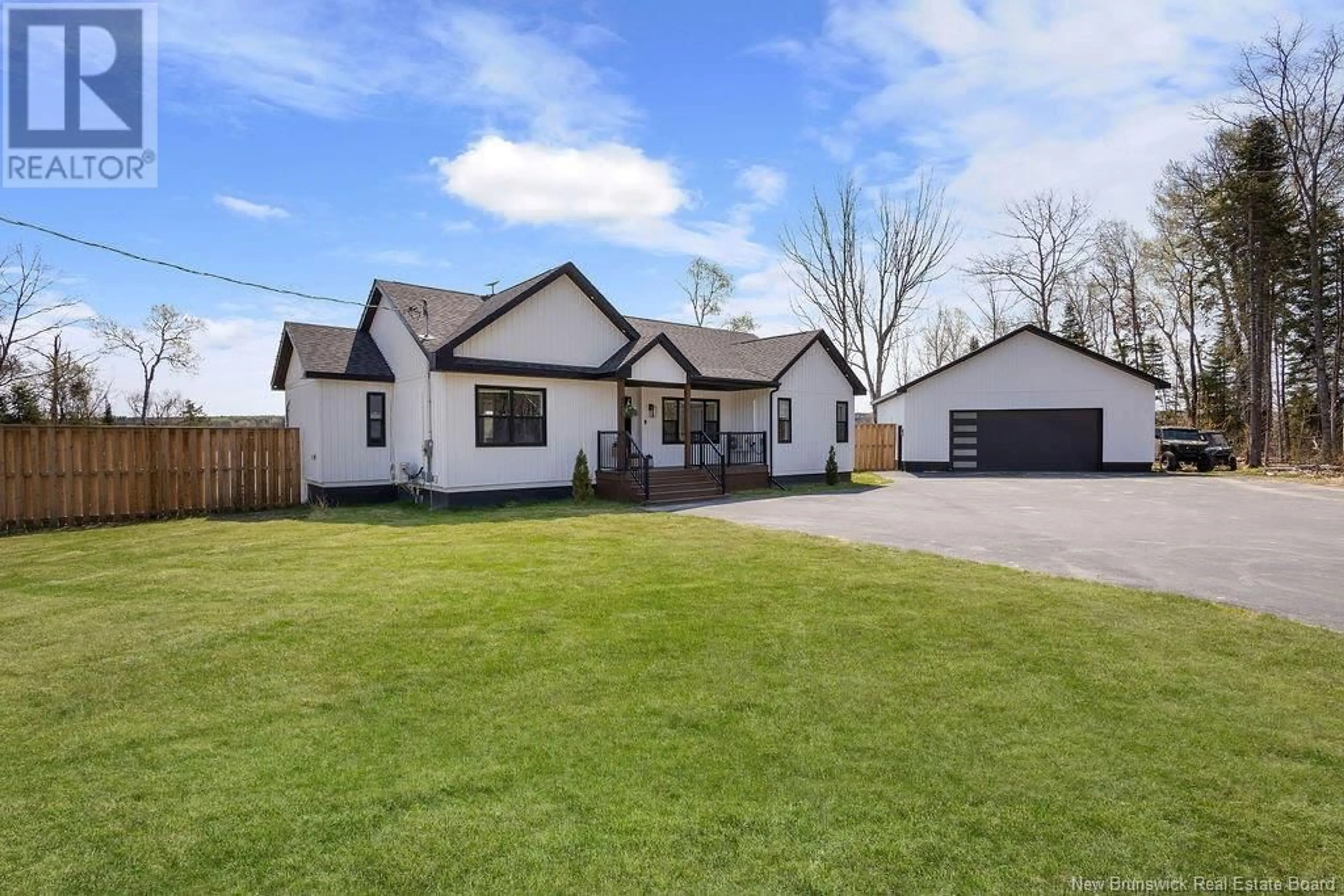 A pic from outside/outdoor area/front of a property/back of a property/a pic from drone, street for 1417 ROUTE 425, Boom Road New Brunswick E9E1G5