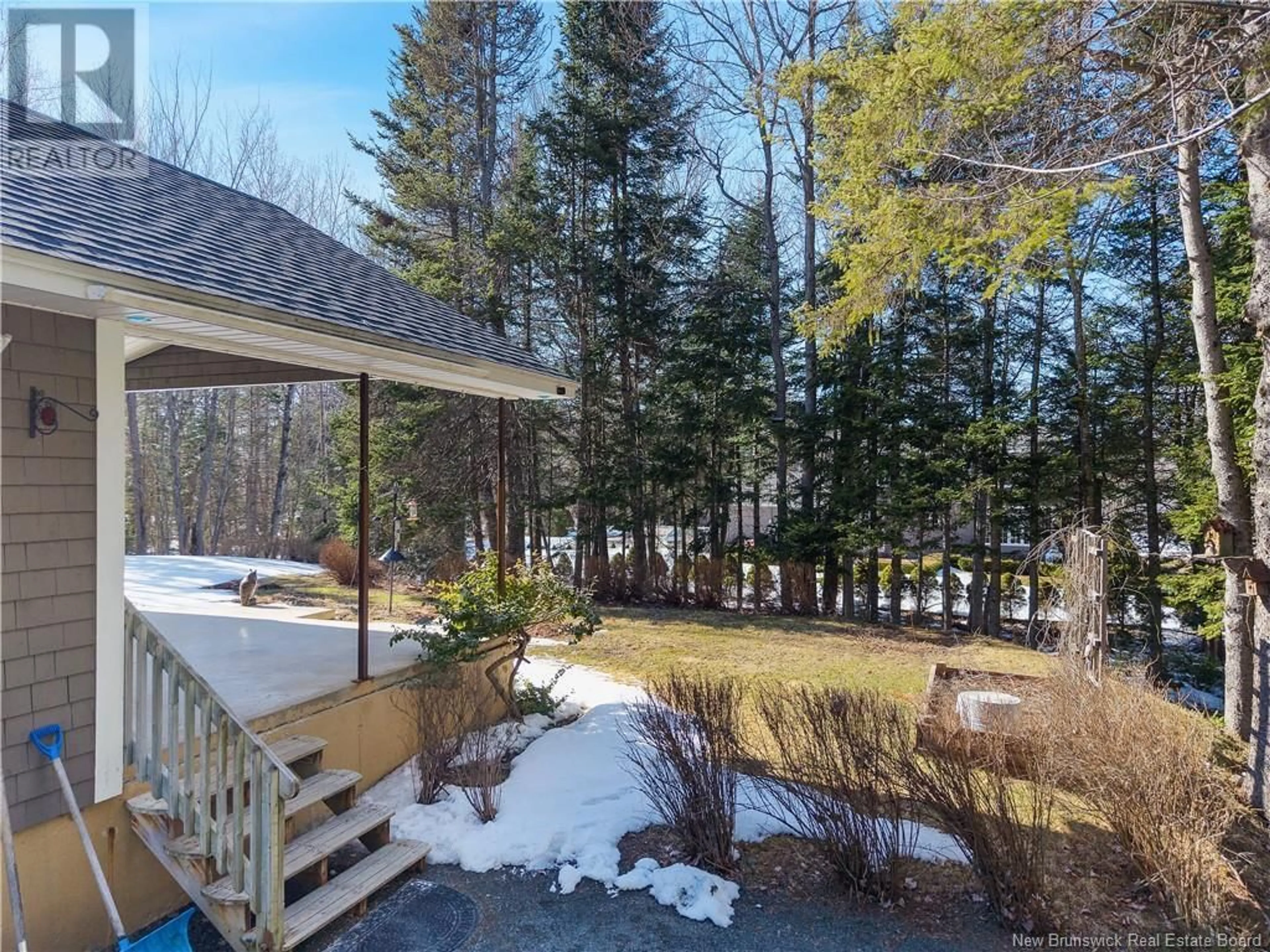 A pic from outside/outdoor area/front of a property/back of a property/a pic from drone, forest/trees view for 195 GERALYN DRIVE, Miramichi New Brunswick E1N3T6