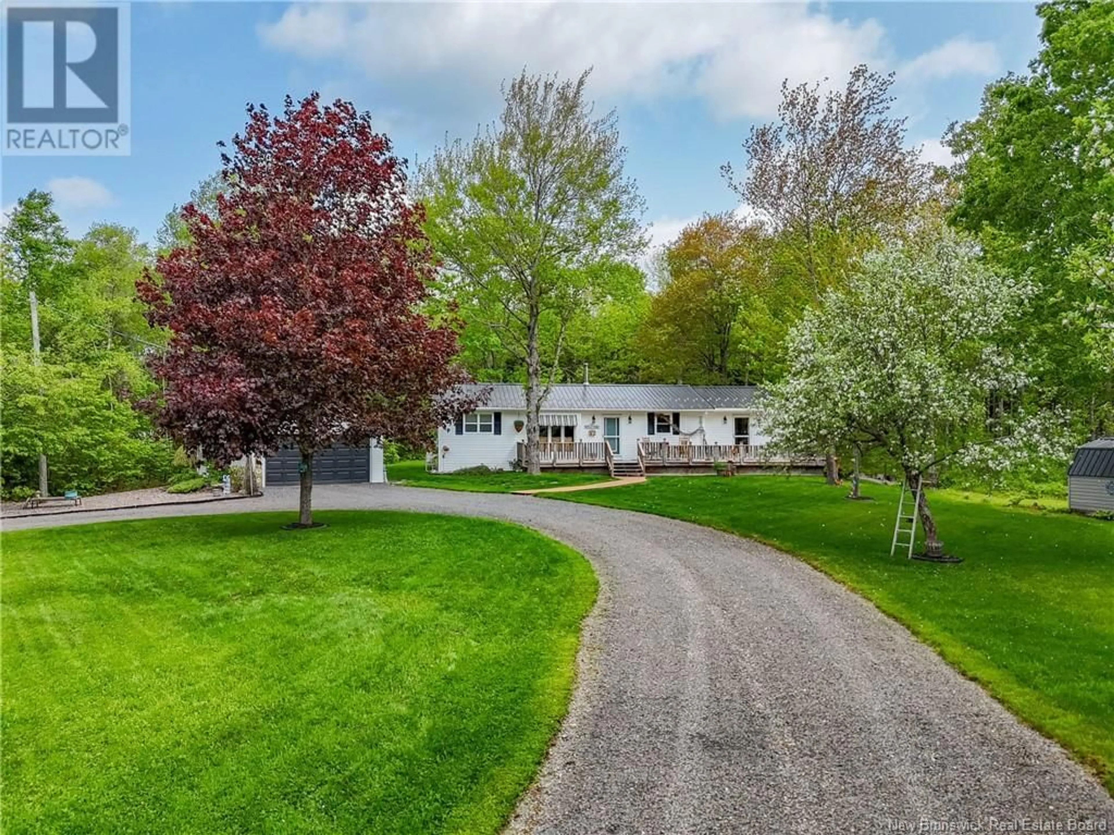 A pic from outside/outdoor area/front of a property/back of a property/a pic from drone, street for 128+104 JERRY CHESSIE ROAD, Yoho Lake New Brunswick E6K3B4