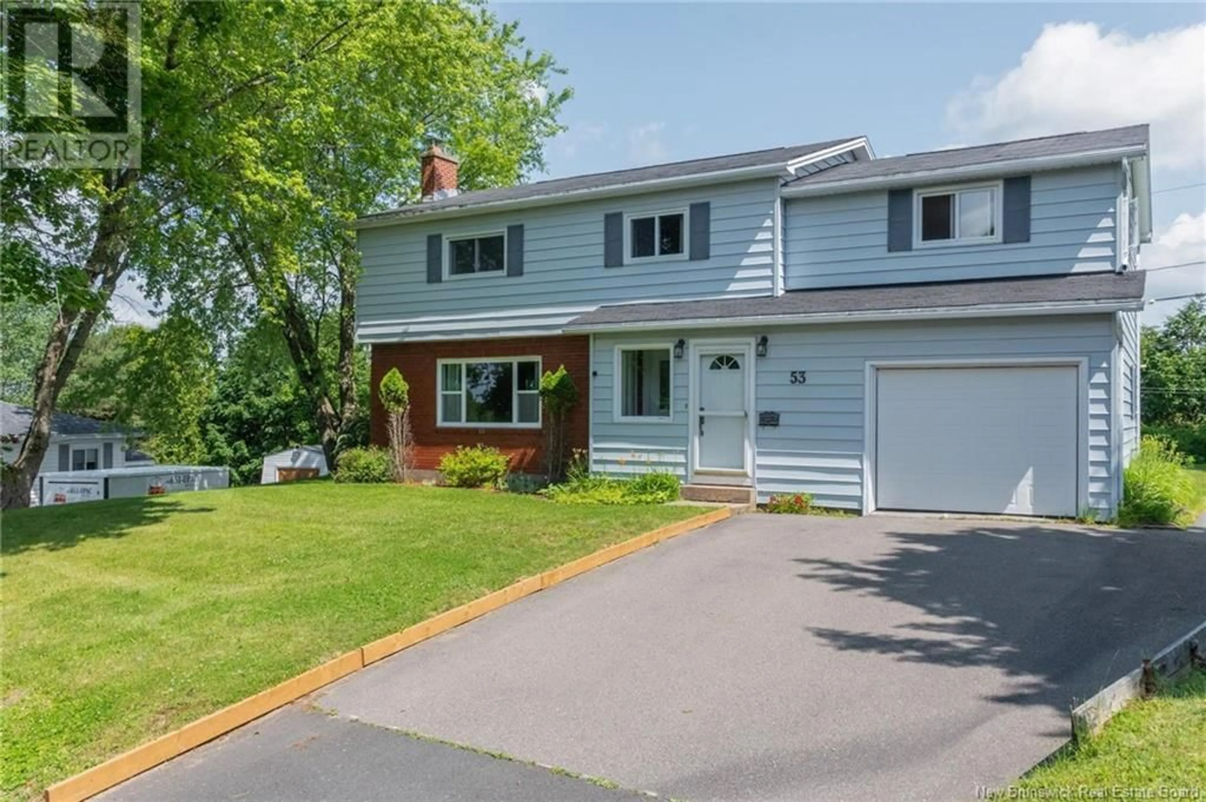 Home with vinyl exterior material, street for 53 MORLEY CRESCENT, Saint John New Brunswick E2J2X5