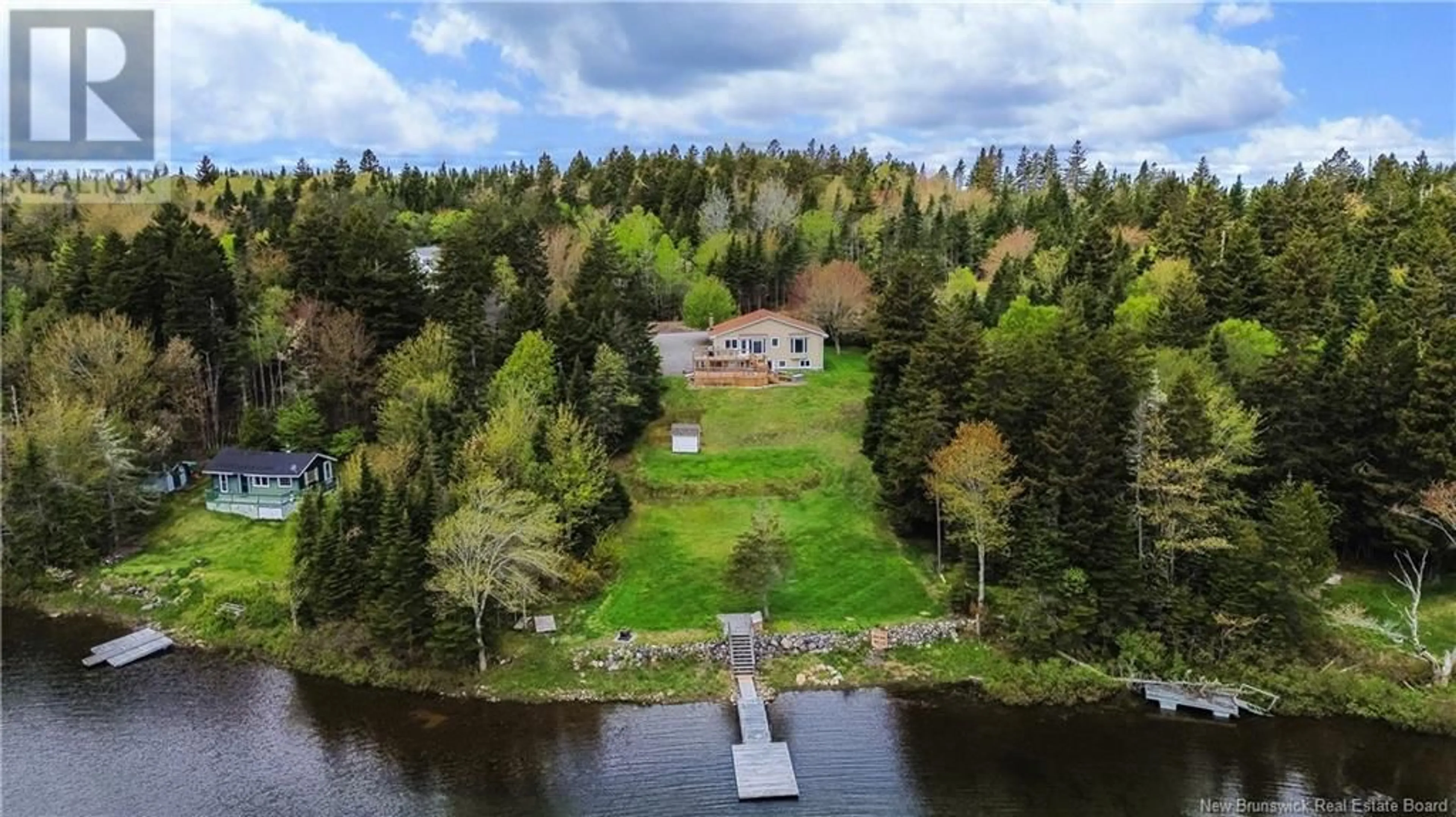 A pic from outside/outdoor area/front of a property/back of a property/a pic from drone, water/lake/river/ocean view for 39 ERIN DRIVE, Baxters Corner New Brunswick E2S2L9