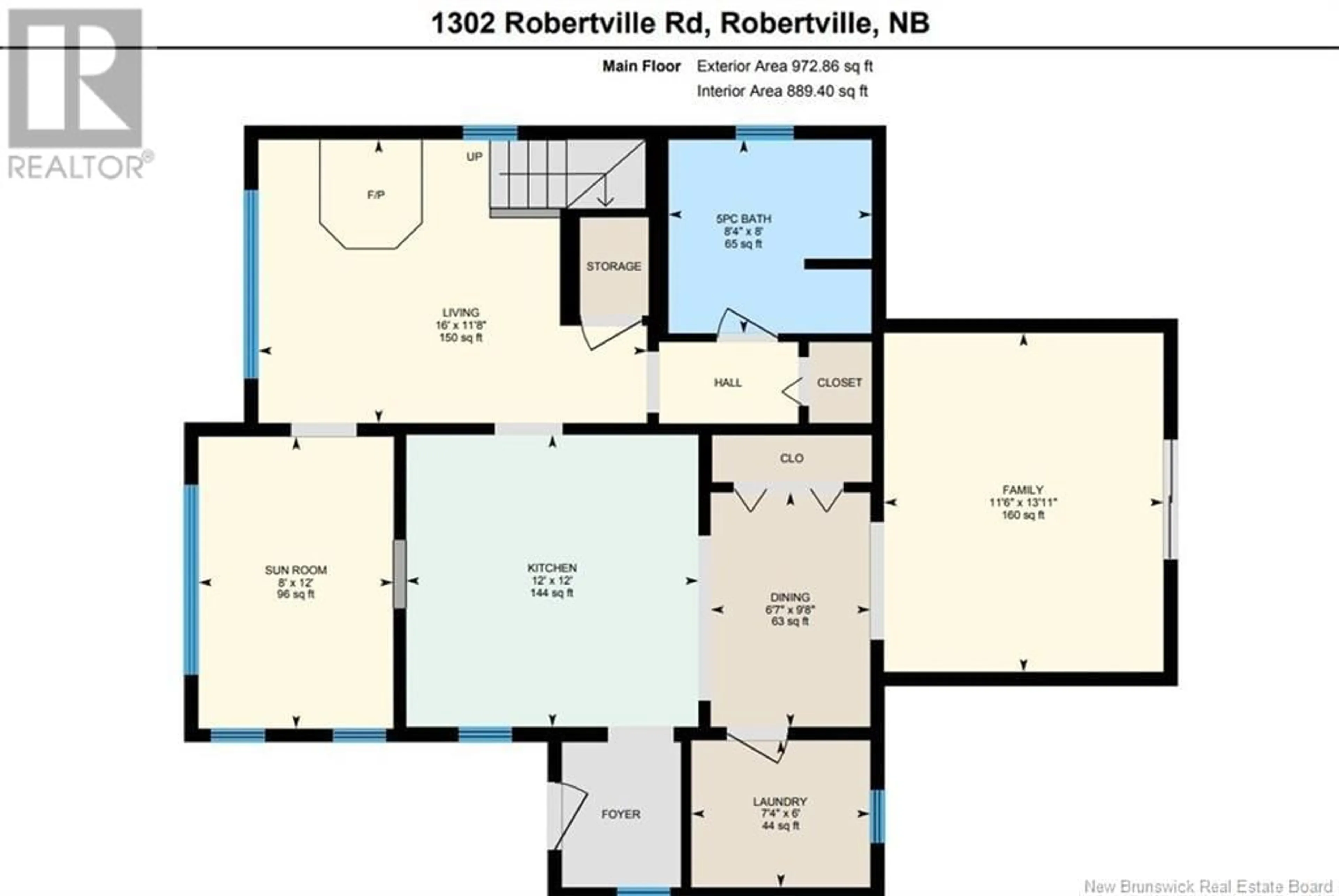 Floor plan for 1302 ROBERTVILLE, Robertville New Brunswick E8K2R8