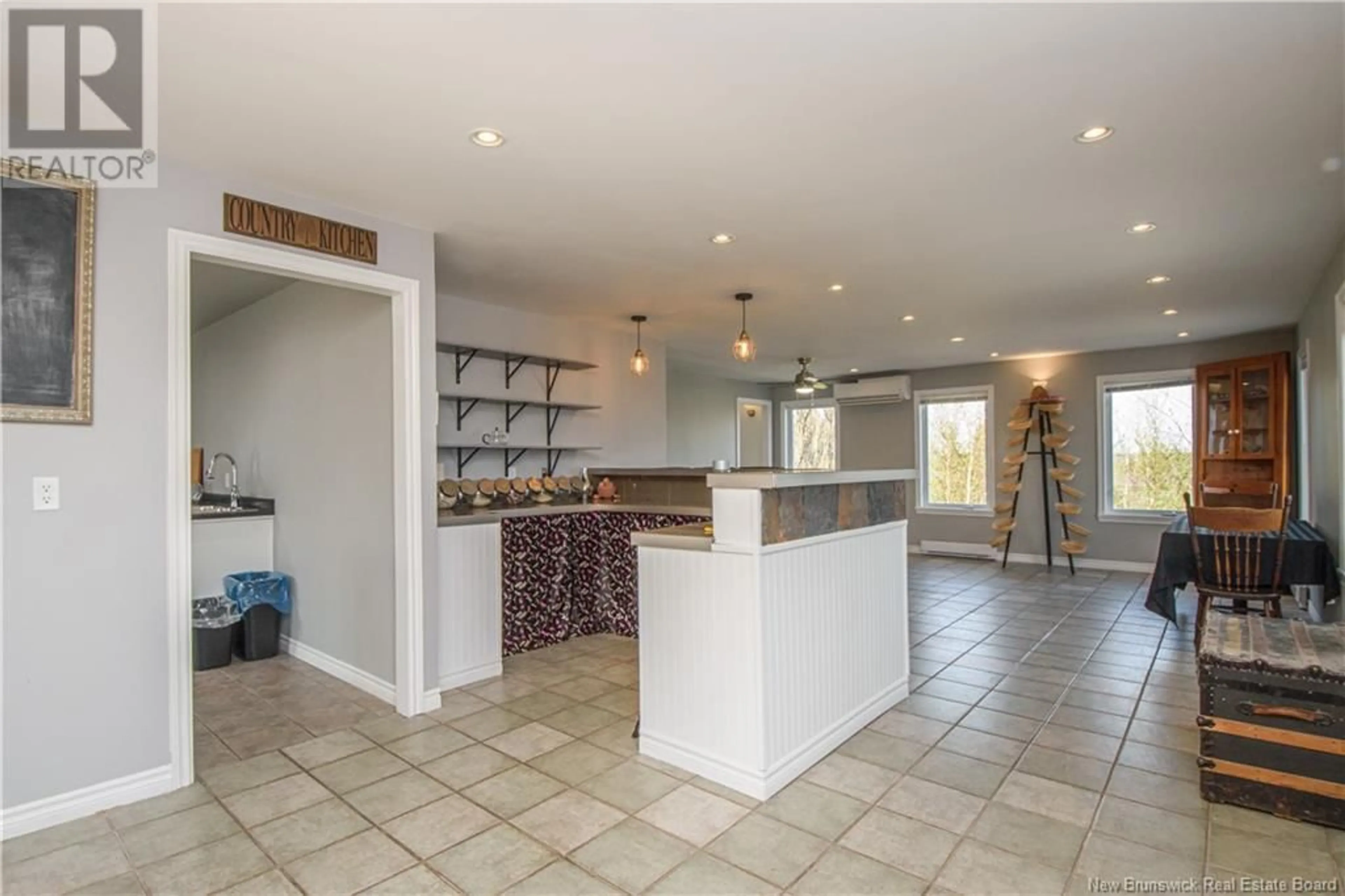 Open concept kitchen, ceramic/tile floor for 2783 MAIN STREET, Hillsborough New Brunswick E4H2Z4