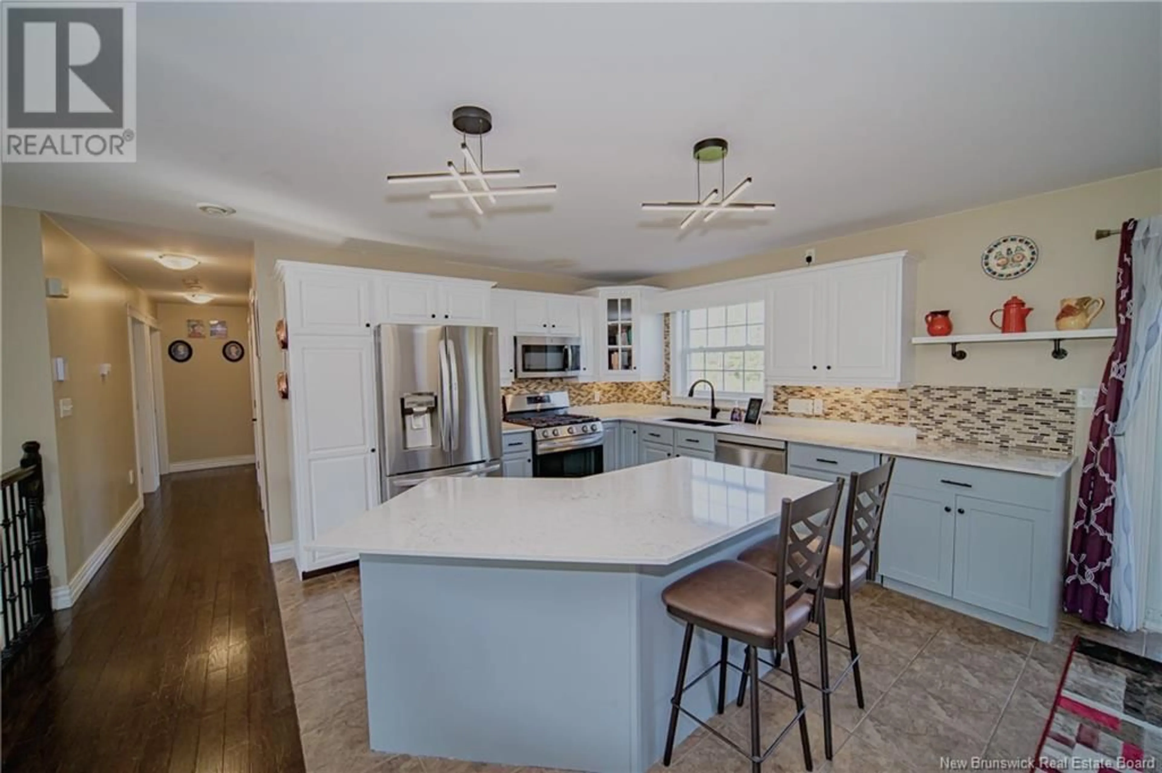 Open concept kitchen, ceramic/tile floor for 39 KELTY COURT, Burton New Brunswick E2V4R8