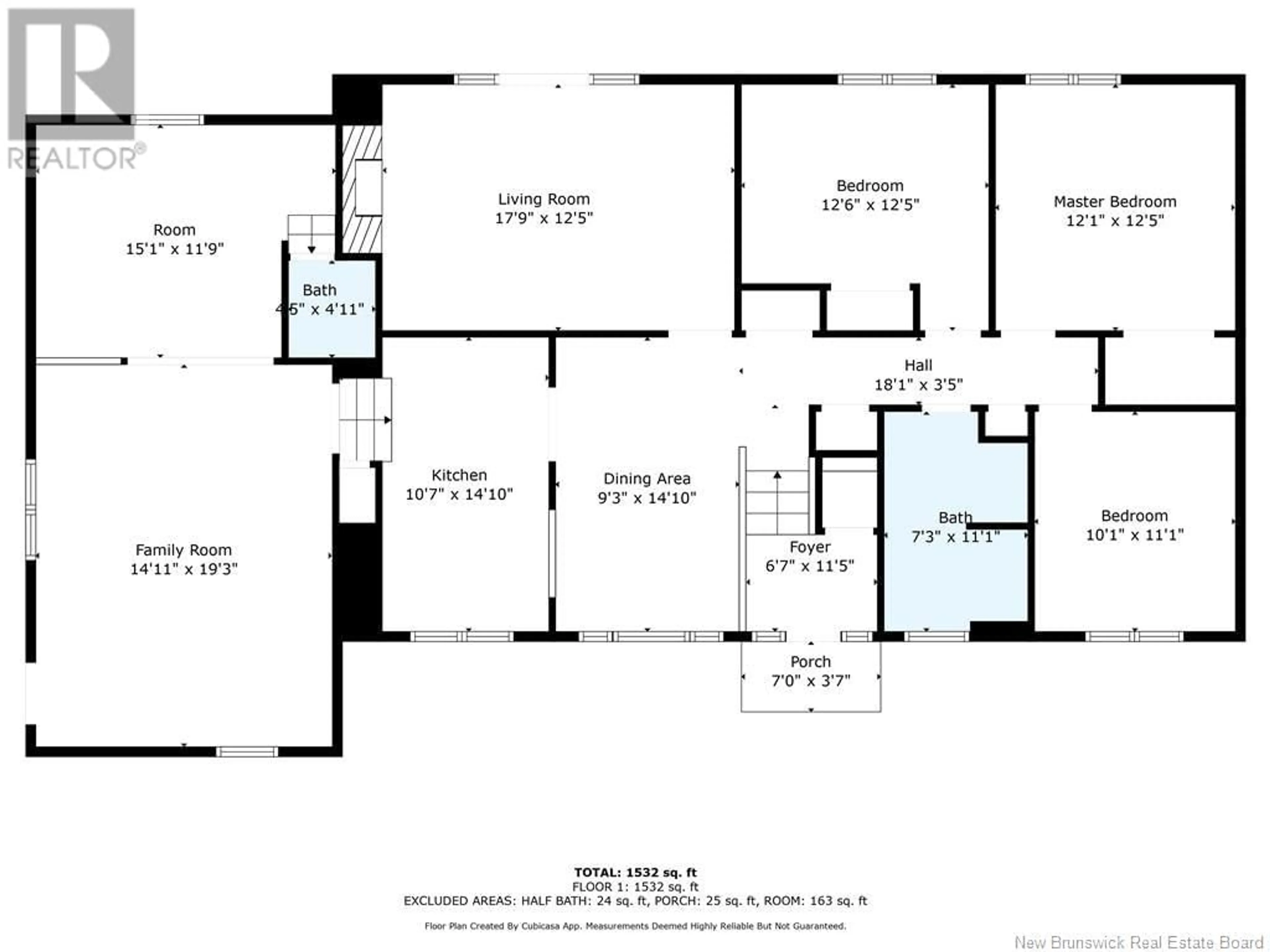 Floor plan for 205 YORK, Bathurst New Brunswick E2A1G9