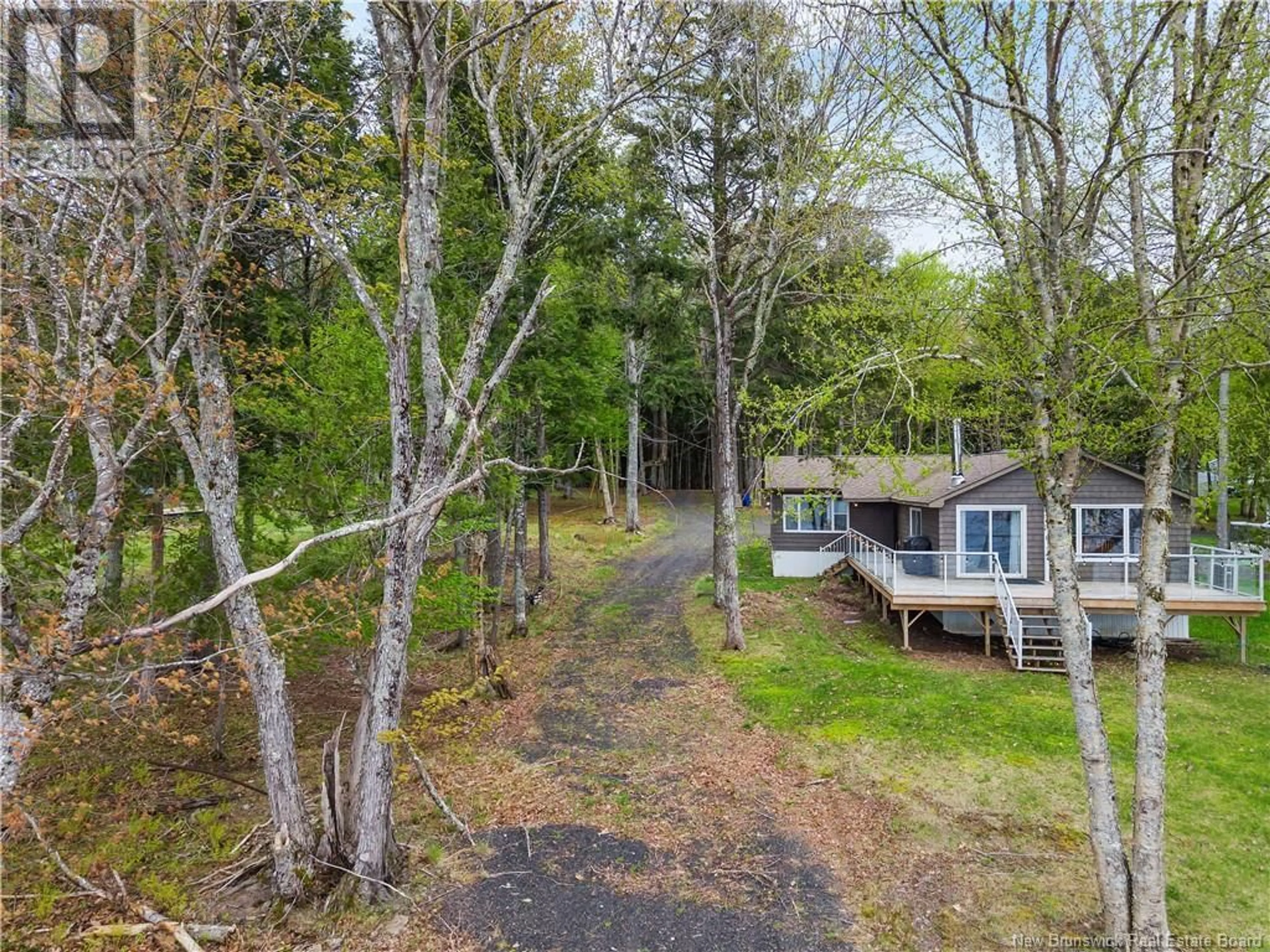 A pic from outside/outdoor area/front of a property/back of a property/a pic from drone, forest/trees view for 25 INDIAN LAKE, Lakeville Corner New Brunswick E4B1L9