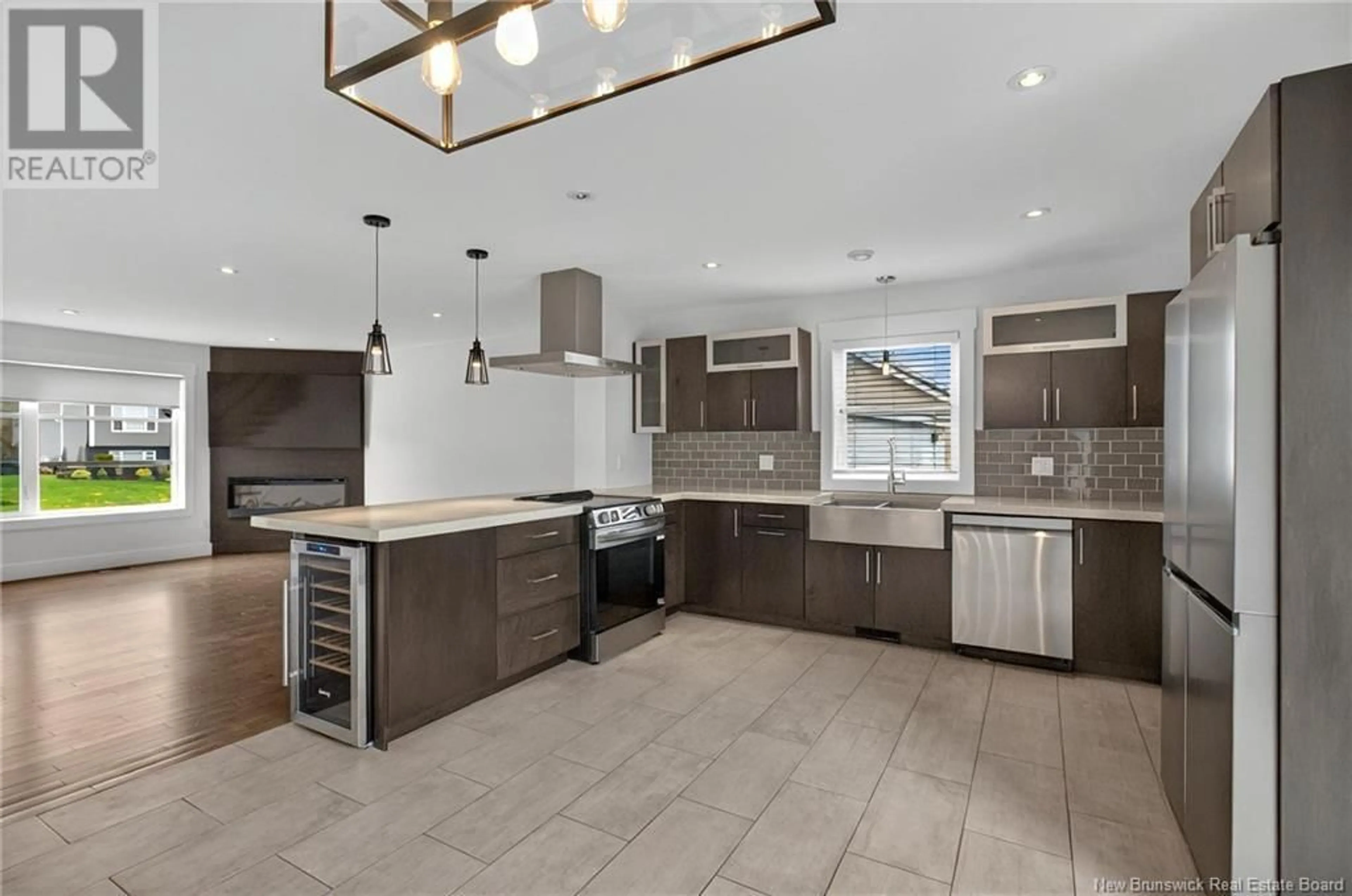 Open concept kitchen, ceramic/tile floor for 35 DORA COURT, Cap-Pelé New Brunswick E4N1C3