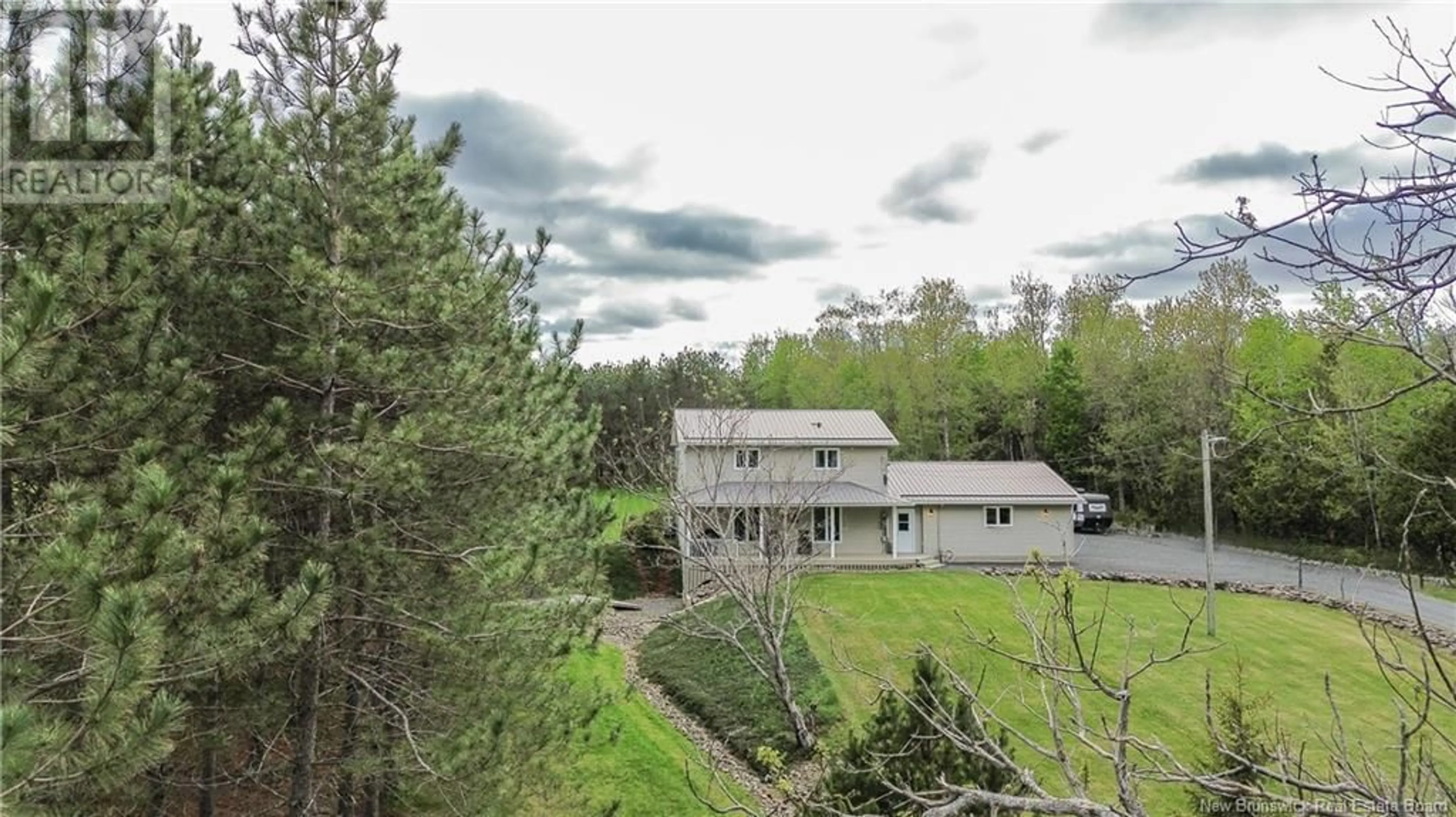 A pic from outside/outdoor area/front of a property/back of a property/a pic from drone, forest/trees view for 2187 ROUTE 103, Wakefield New Brunswick E7M1A4