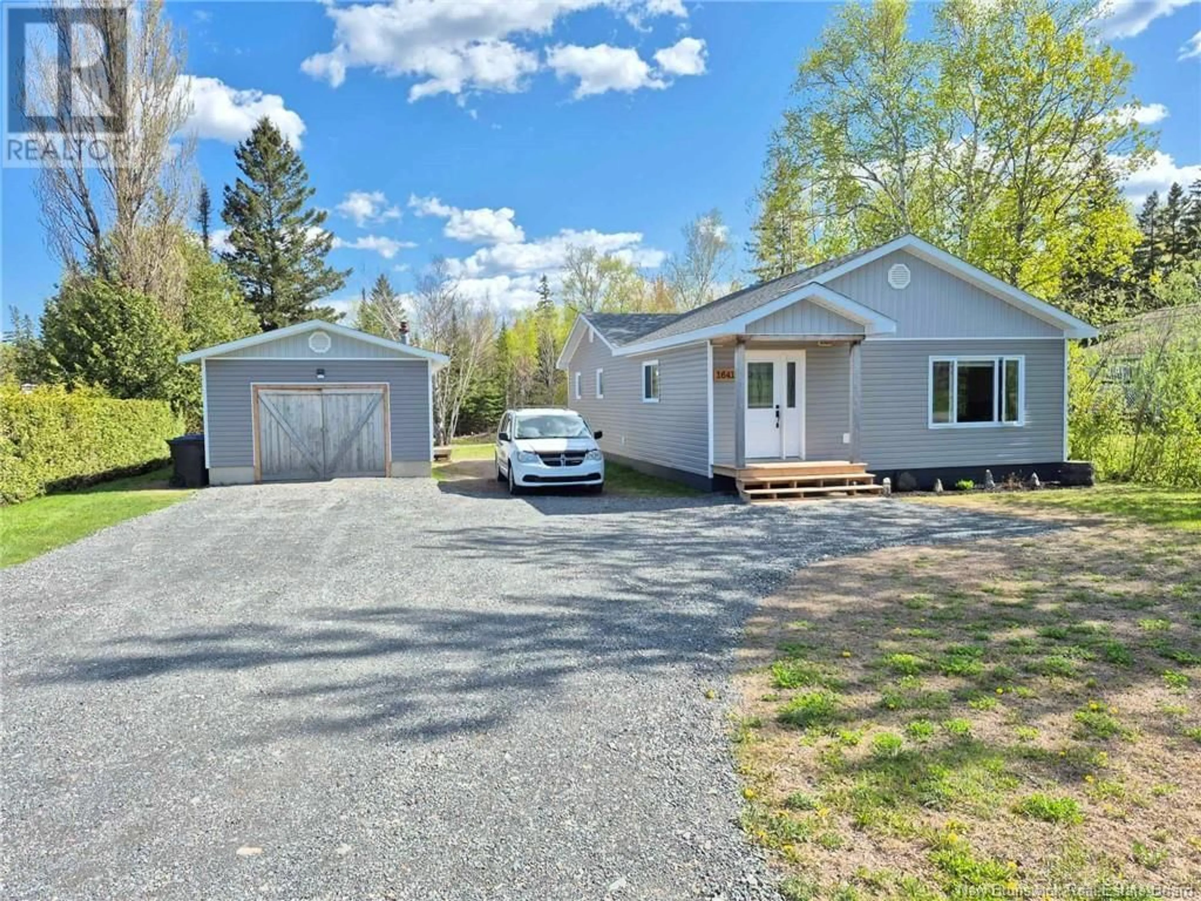 A pic from outside/outdoor area/front of a property/back of a property/a pic from drone, street for 1641 ROBERTVILLE LANE, Robertville New Brunswick E8K2T5