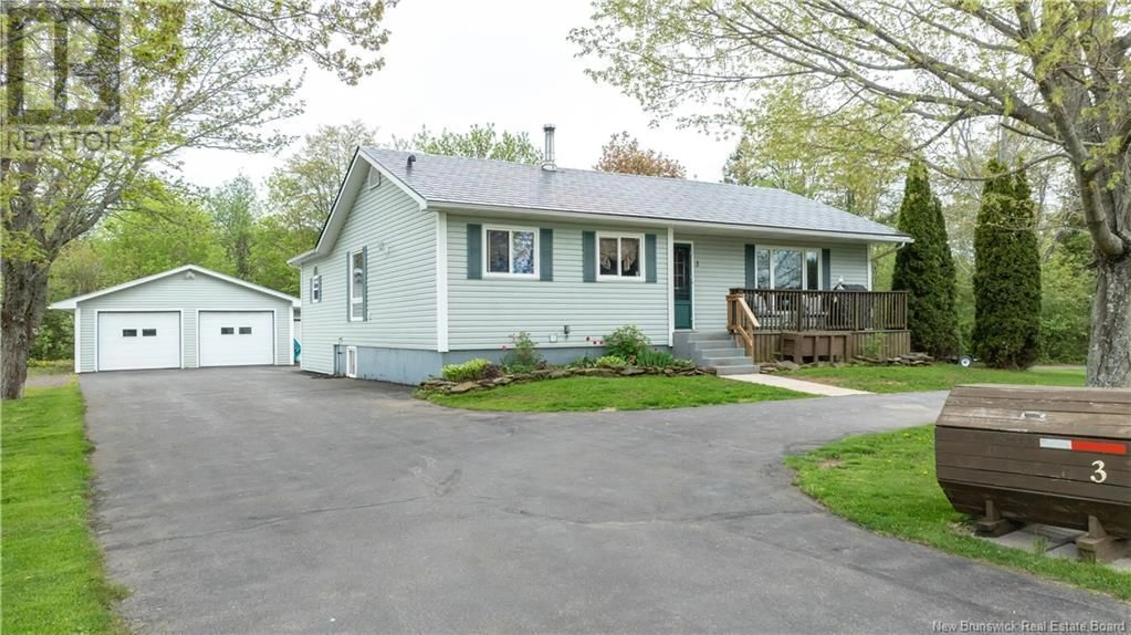 Home with vinyl exterior material, street for 3 DUTCH VALLEY ROAD, Sussex Corner New Brunswick E4E2Y2