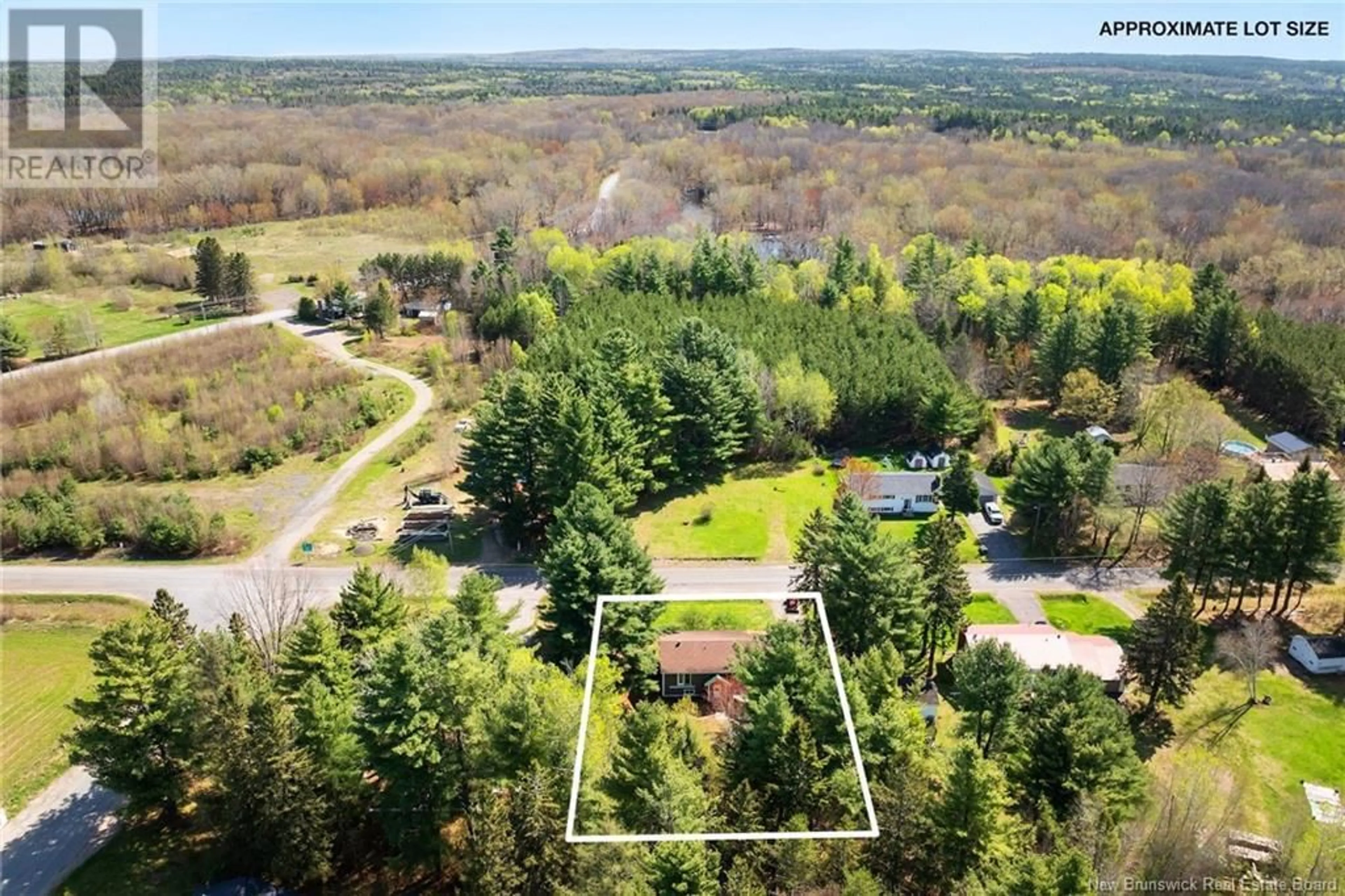 A pic from outside/outdoor area/front of a property/back of a property/a pic from drone, forest/trees view for 6 DUPLISEA ROAD, Central Blissville New Brunswick E5L1R9