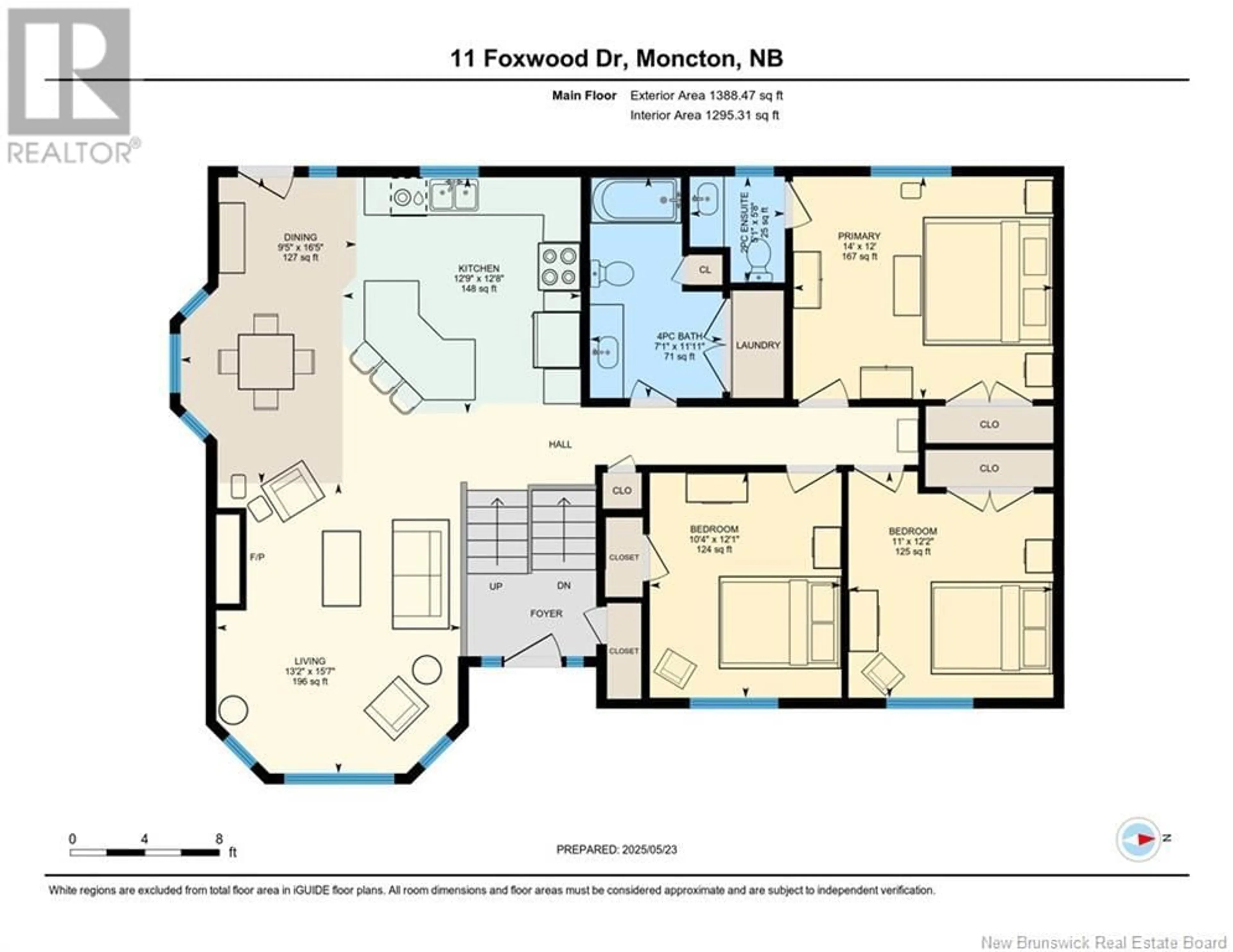 Floor plan for 11 FOXWOOD DRIVE, Moncton New Brunswick E1G3S6