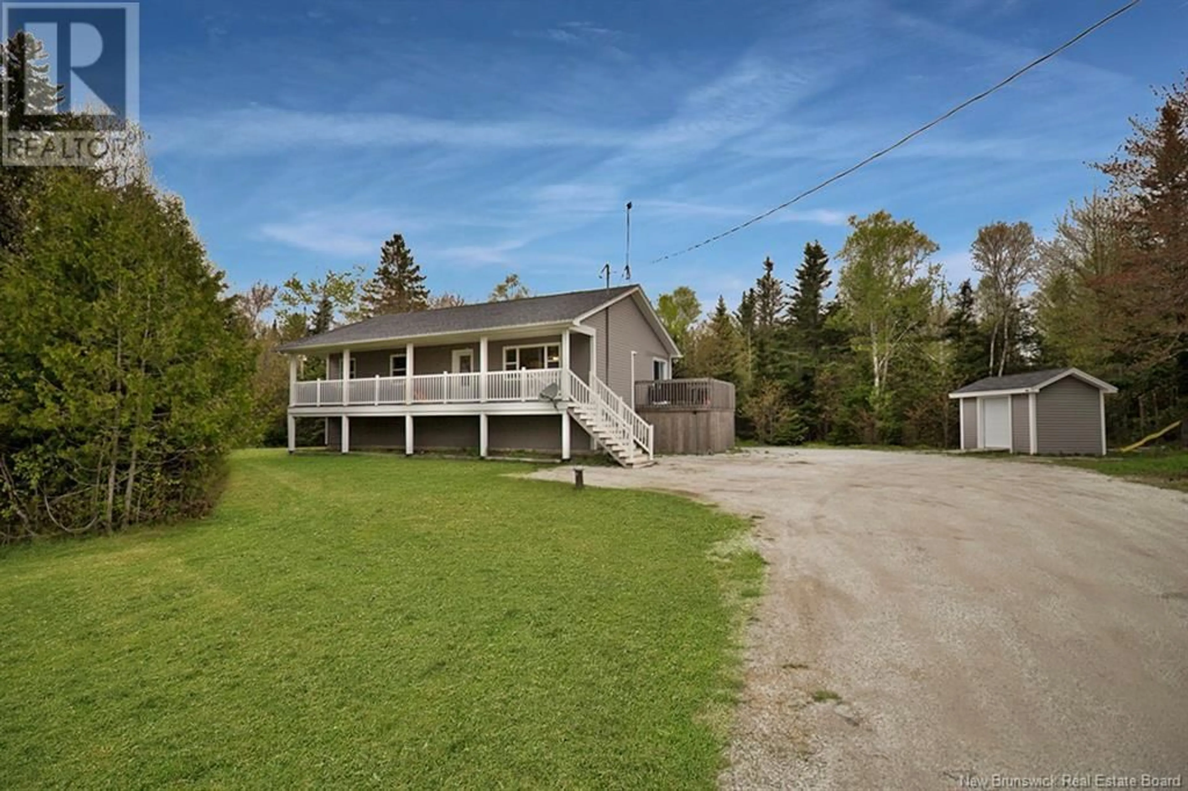 A pic from outside/outdoor area/front of a property/back of a property/a pic from drone, unknown for 156 HILL ROAD, Kingston New Brunswick E5N1H7