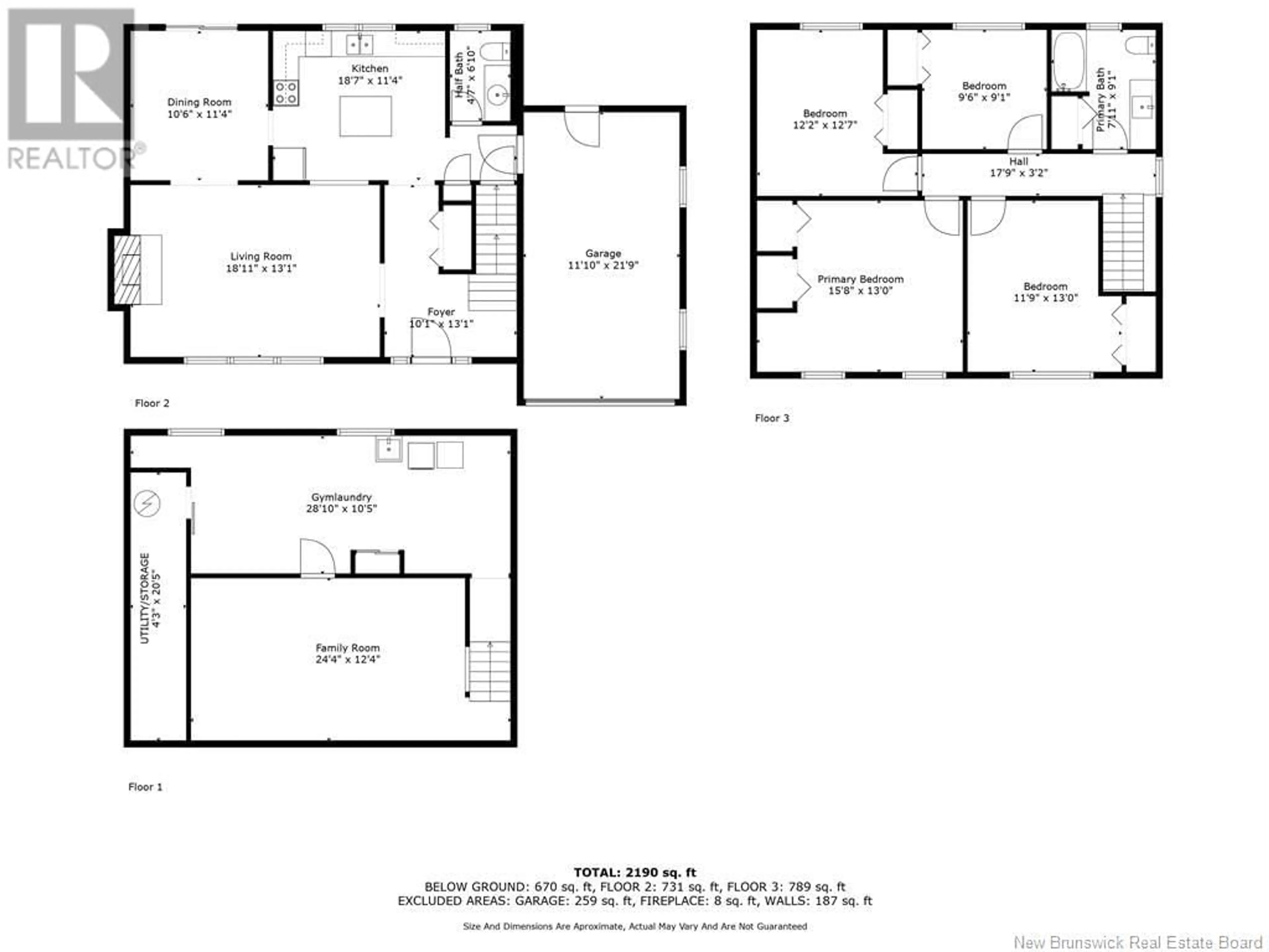 Floor plan for 58 BRIARWOOD, Moncton New Brunswick E1E3X2
