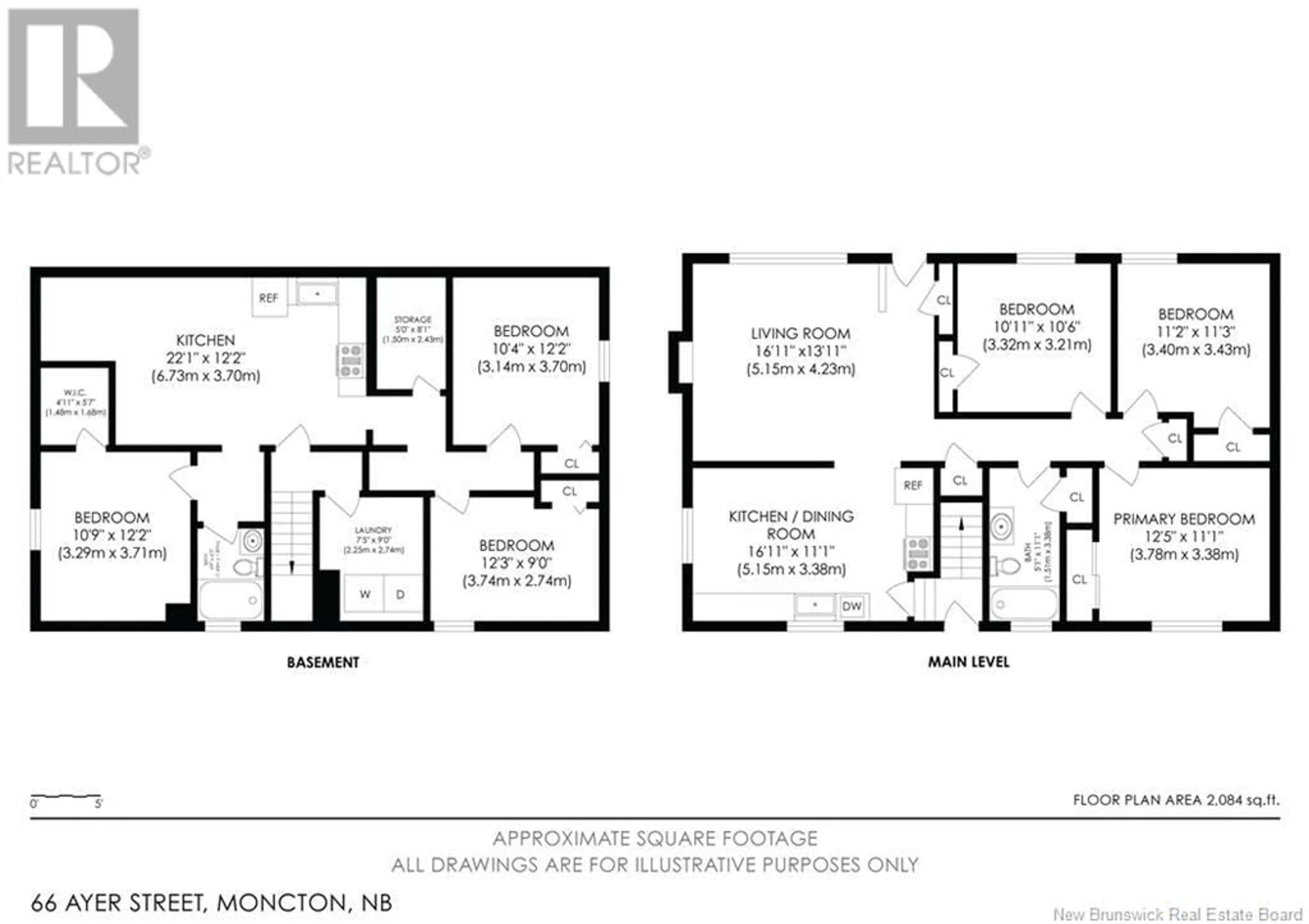 Floor plan for 66 AYER AVENUE, Moncton New Brunswick E1C8G8
